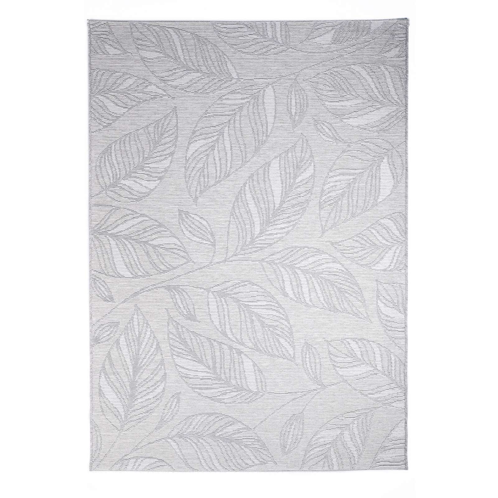 TaCa Home Teppich Outdoor & Indoor Teppich, rechteckig, Höhe: 3 mm, Sisal Optik Wohnzimmer Terrasse Balkon Küche, Grau - 80 x 150 cm