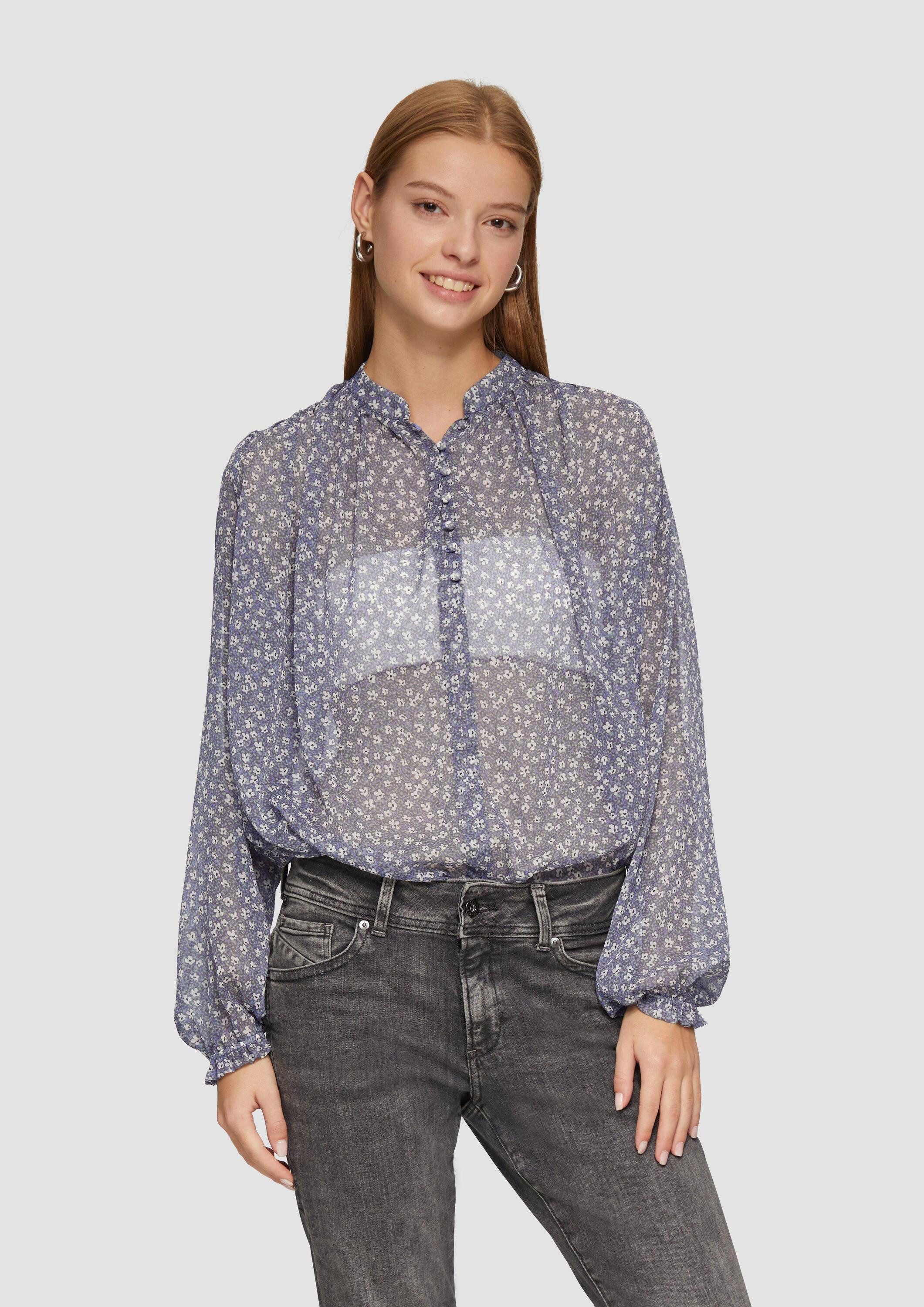 QS Langarmbluse Bluse (1-tlg)