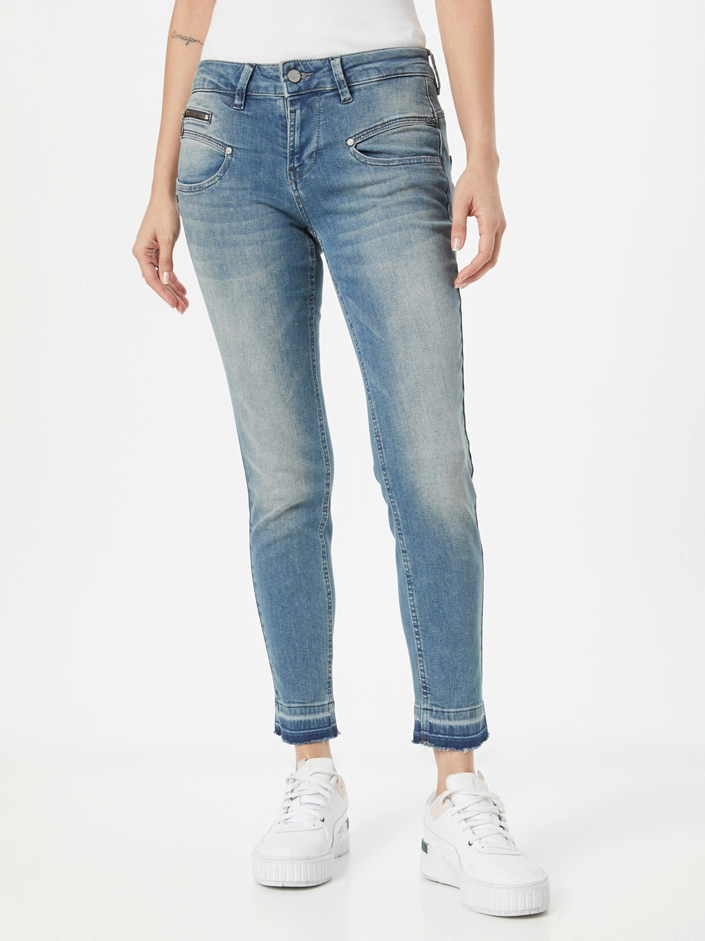 Weiteres mittelblau Detail Porter 7/8-Jeans (1-tlg) Alexa Freeman T.