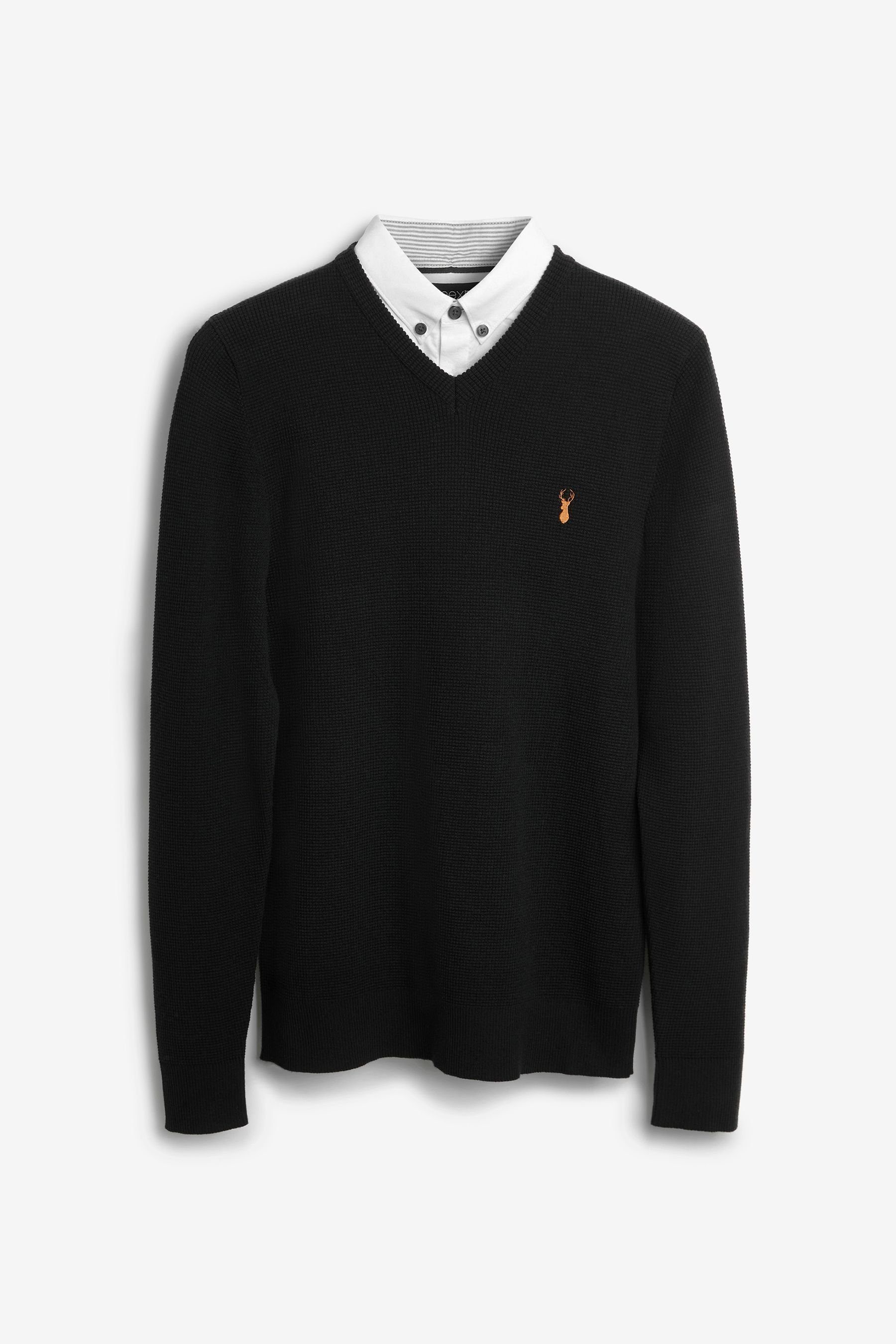 Next 2-in-1-Pullover Pullover mit Hemdkragen (1-tlg) günstig online kaufen