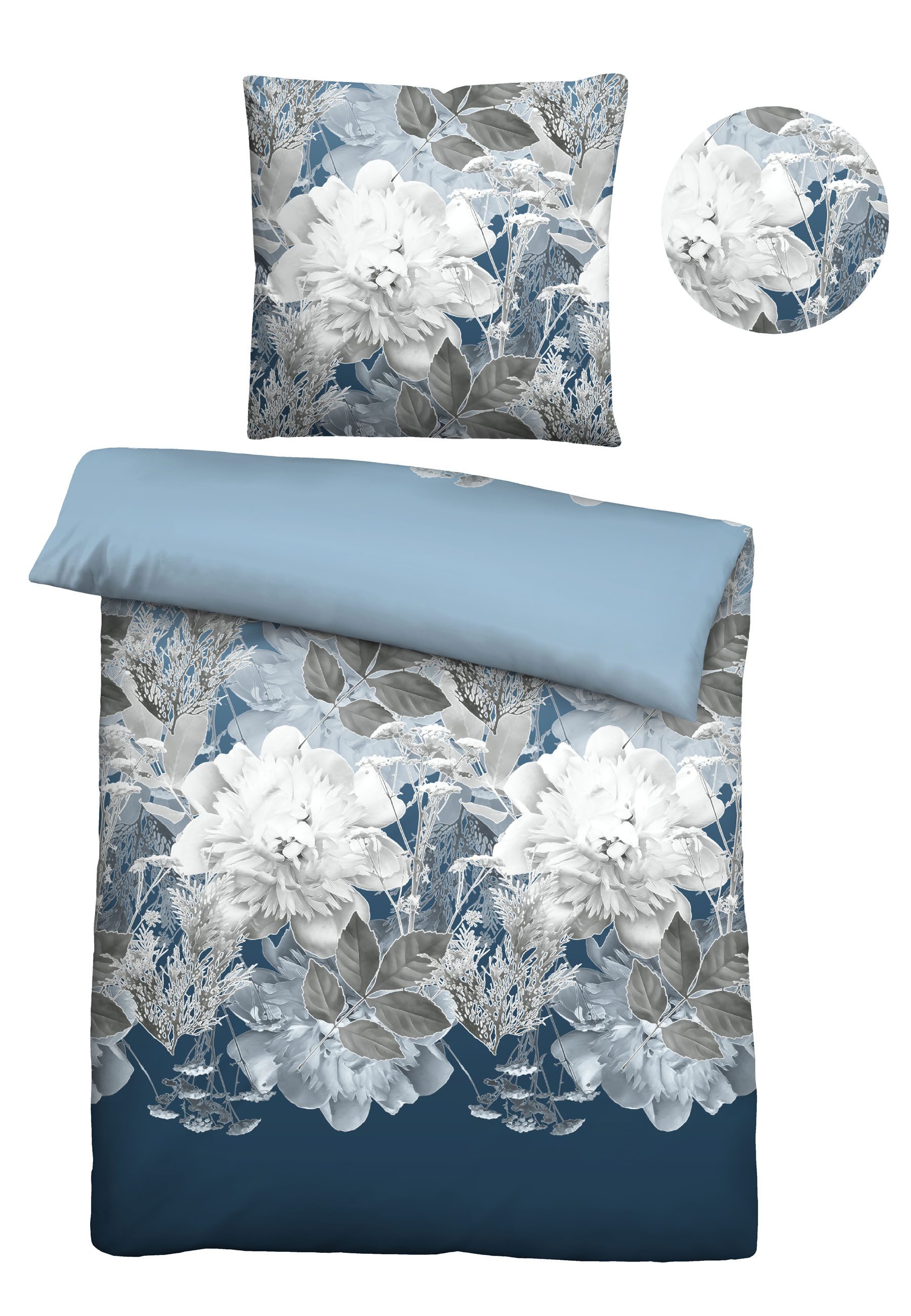 Castell - Markenbettwäsche Bettwäsche 0360442, Fleece, 2 teilig, absolut flauschig, weich + wohlig warm, 100% Polyester, Reißverschluss