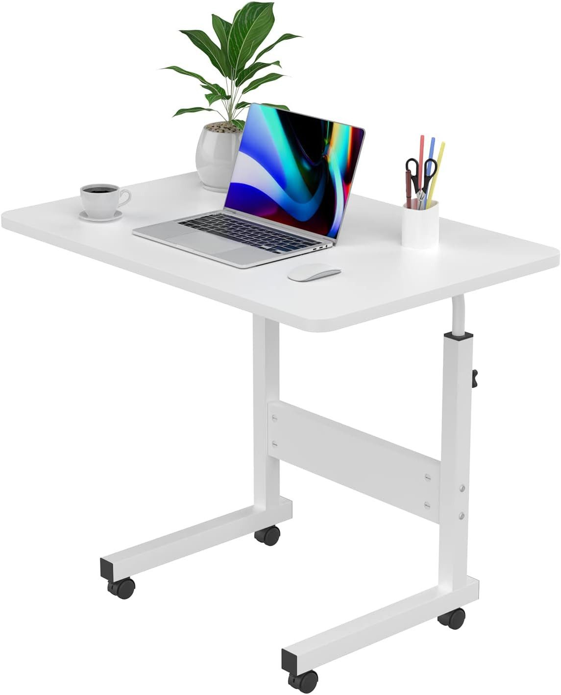 Beistelltisch laptoptisch höhenverstellbar, mobiler schreibtisch, sofa tisch