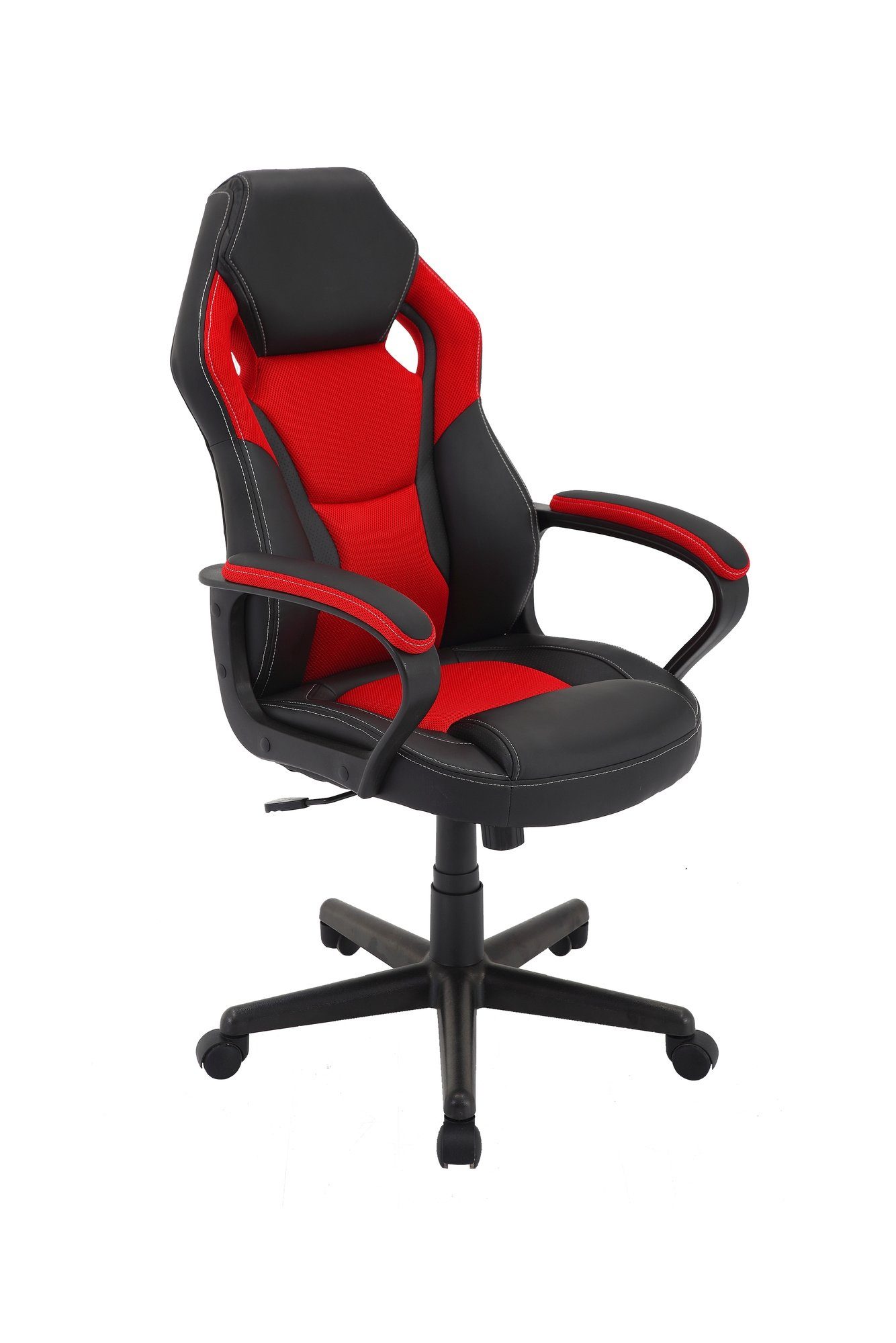 möbelando Gaming Chair MATTEO (BxT: 60x65 cm), in schwarz/rot