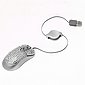 Goods+Gadgets »Optische USB Design Maus« Maus (kabelgebunden, Strass Glitzer Silber Designer Mouse), Bild 2