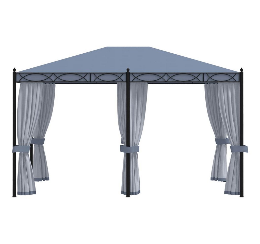 Thumbnail - vidaXL Partyzelt Pavillon mit Mückennetze 3x4 m Anthrazit Stahl