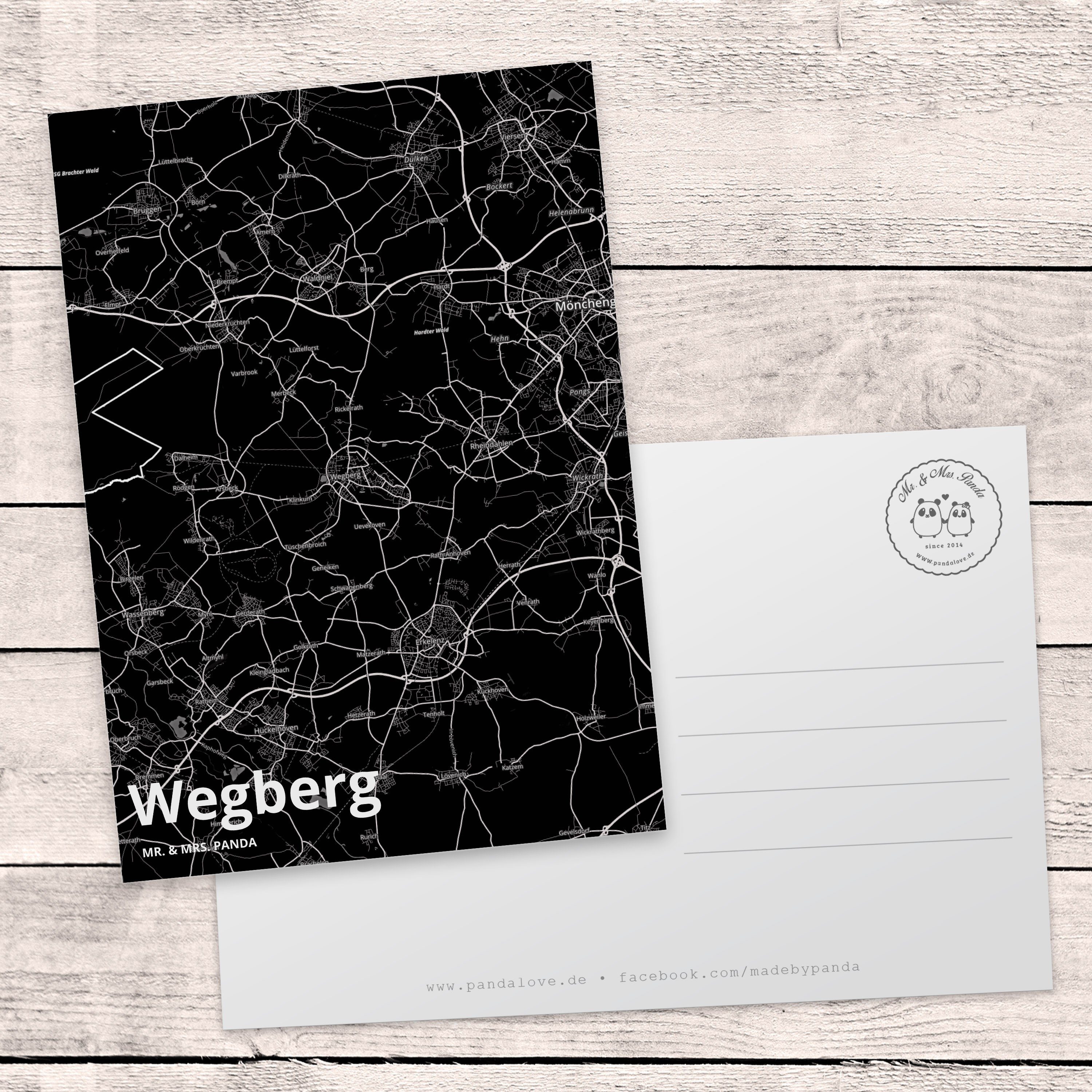 Mr. Dankeskar Wegberg Mrs. Geschenk, Dorf, & Ansichtskarte, Postkarte Städte, Grußkarte, Panda -