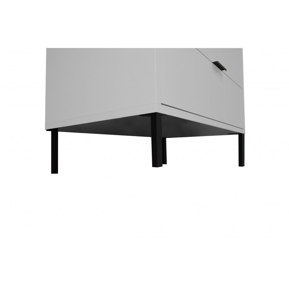 Mäusbacher Möbelfuß Möbelfüße Vierkant schwarz ca. 15 cm 4er-Set Füße für  Quadrat BONNIE | Möbelfüße