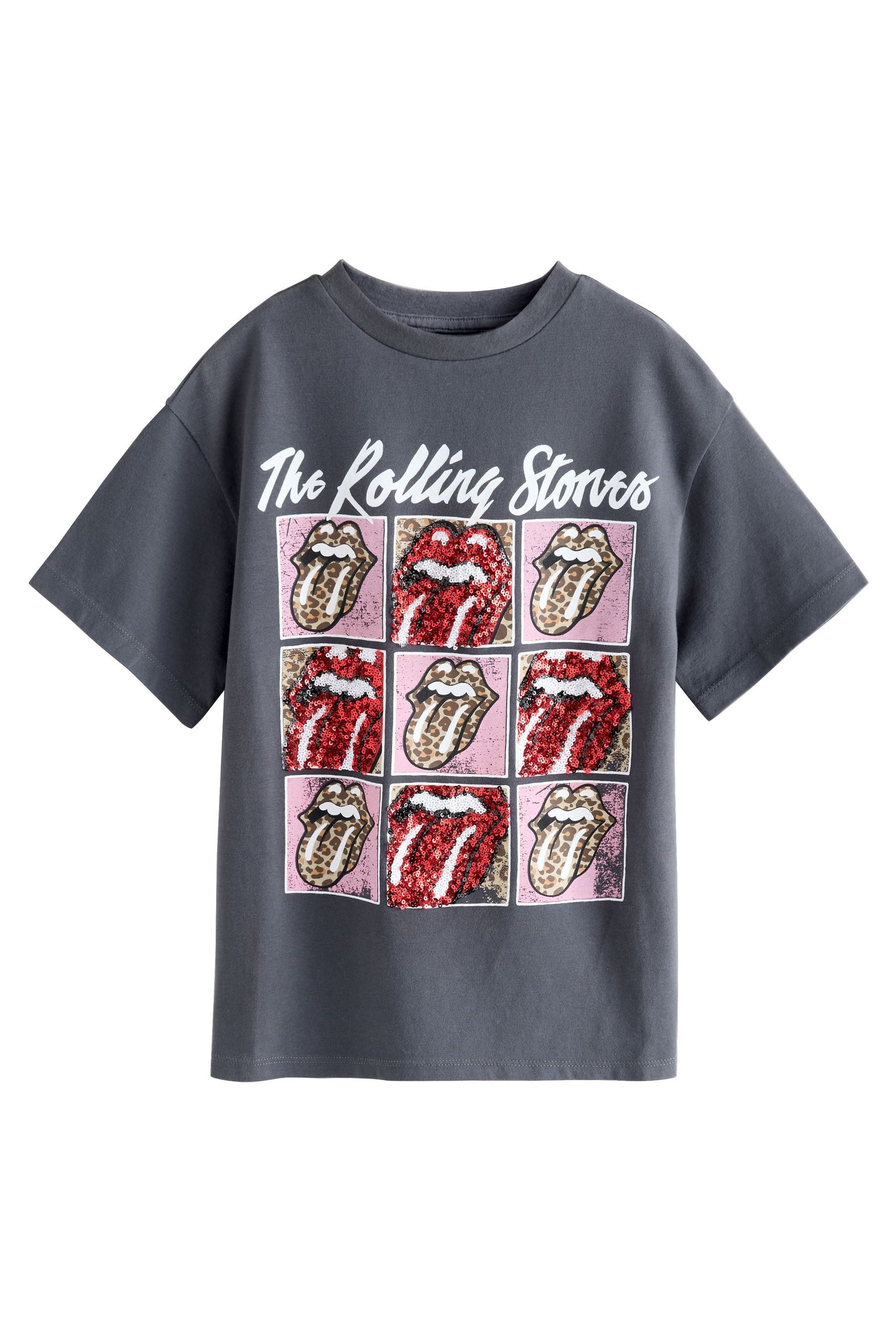 Next T-Shirt T-Shirt mit Pailletten, The Rolling Stones (1-tlg)