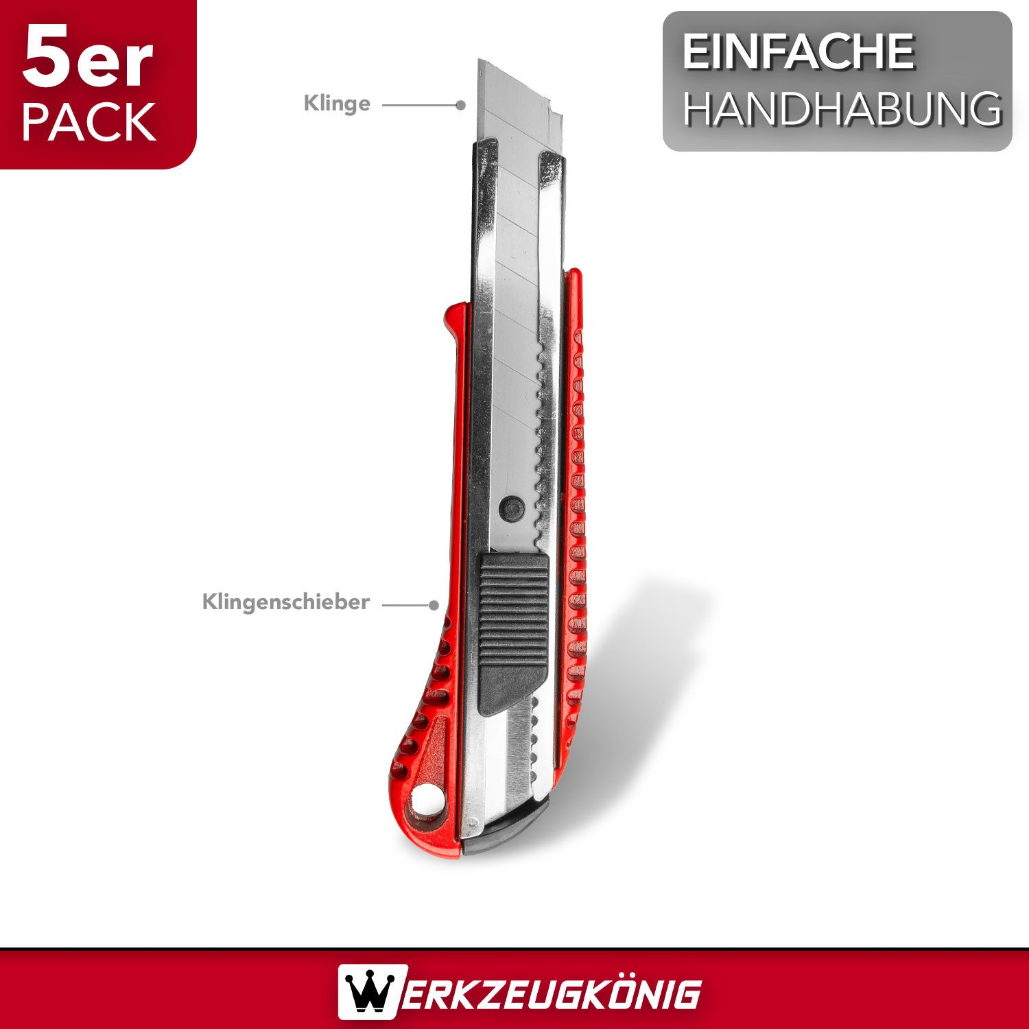 Werkzeugkönig Cuttermesser 5 Stck. 18 mm günstig online kaufen