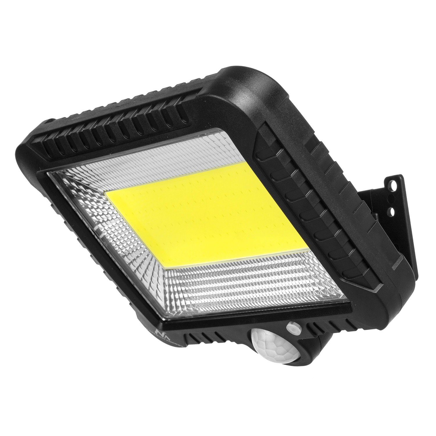 Maclean LED Solarleuchte MCE438, LED fest integriert, Tageslichtweiß, Solar LED Strahler mit Bewegungssensor