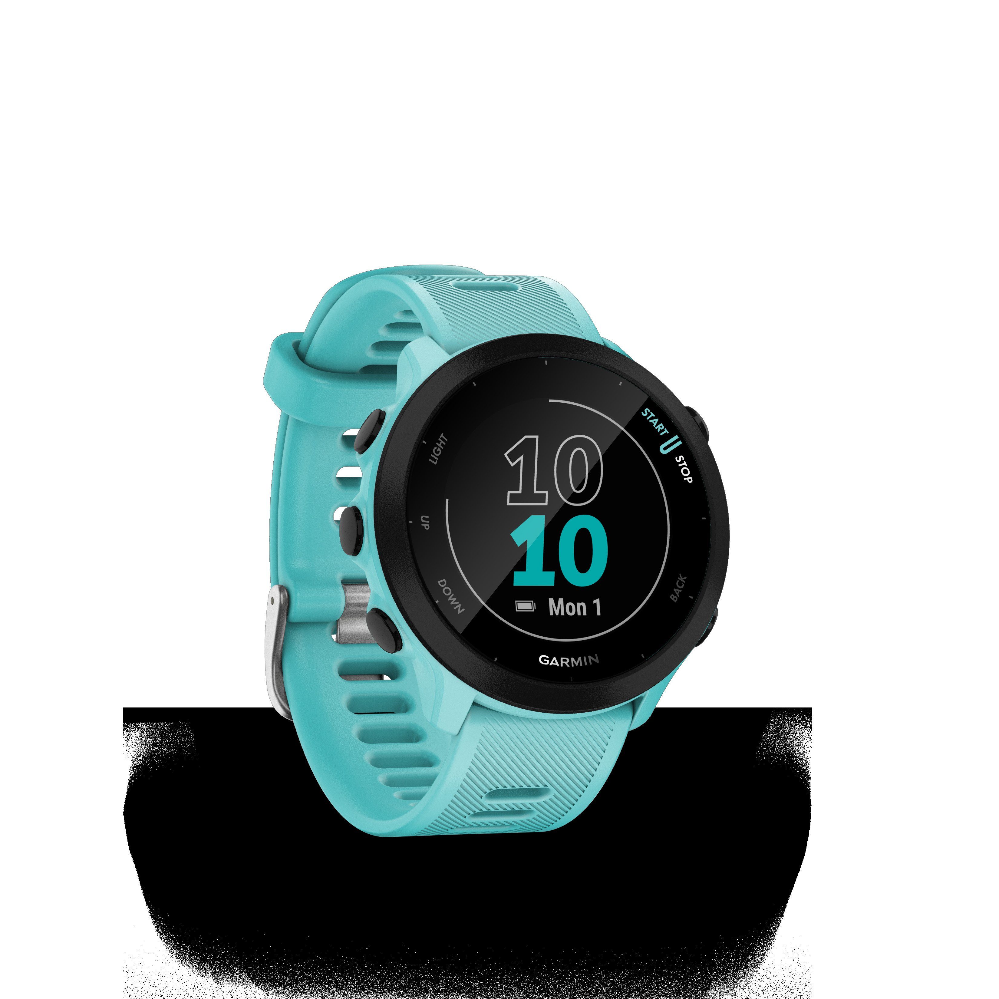Garmin FORERUNNER 55 Smartwatch | Garmin), Zoll, Multisport- cm/1,04 türkis GPS-Laufuhr (2,64 türkis/schwarz