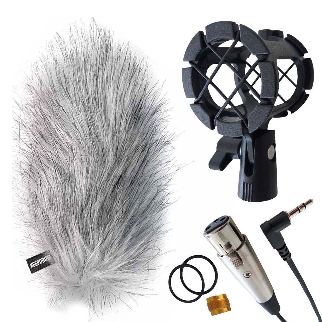 Mikrofon-Halterung keepdrum Zubehör-Set für Richtmikrofone