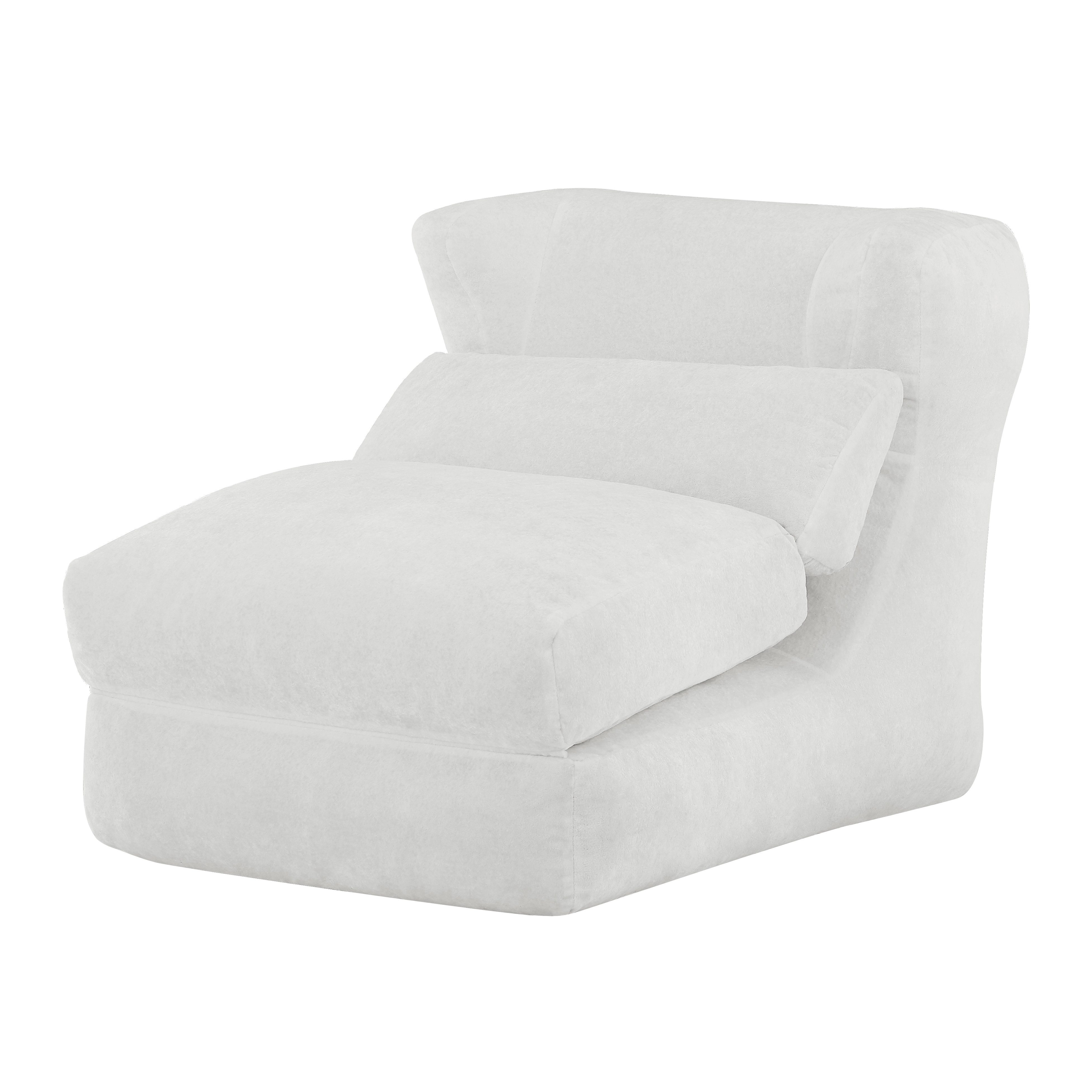 Odikalo Relaxliege Chenille-Relaxsessel mit Klappfunktion & schlaffunktion, einzigartiges Design, geeignet für Wohnzimmer und Schlafzimmer, kann von einem Einzelsessel in einen Liegestuhl umgewandelt werden