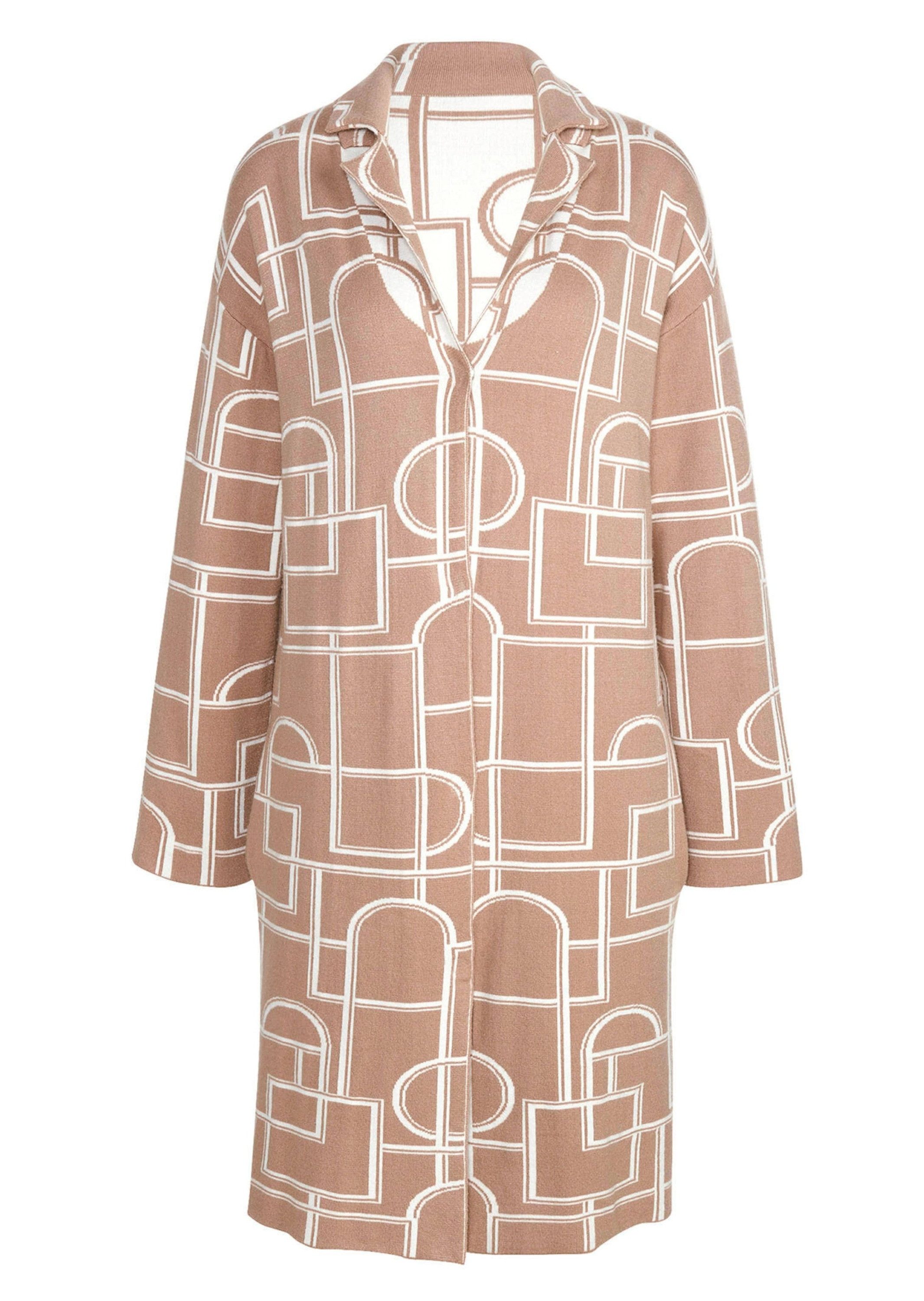 Alba Moda Kurzmantel Strickmantel