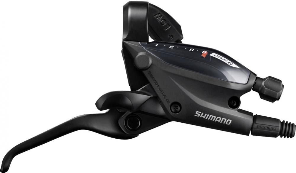 Shimano Scheibenbremse SHIMANO Schalt-/Bremshebel ST-EF505 8-fach Rechts 3 Finger - 8-fach, S