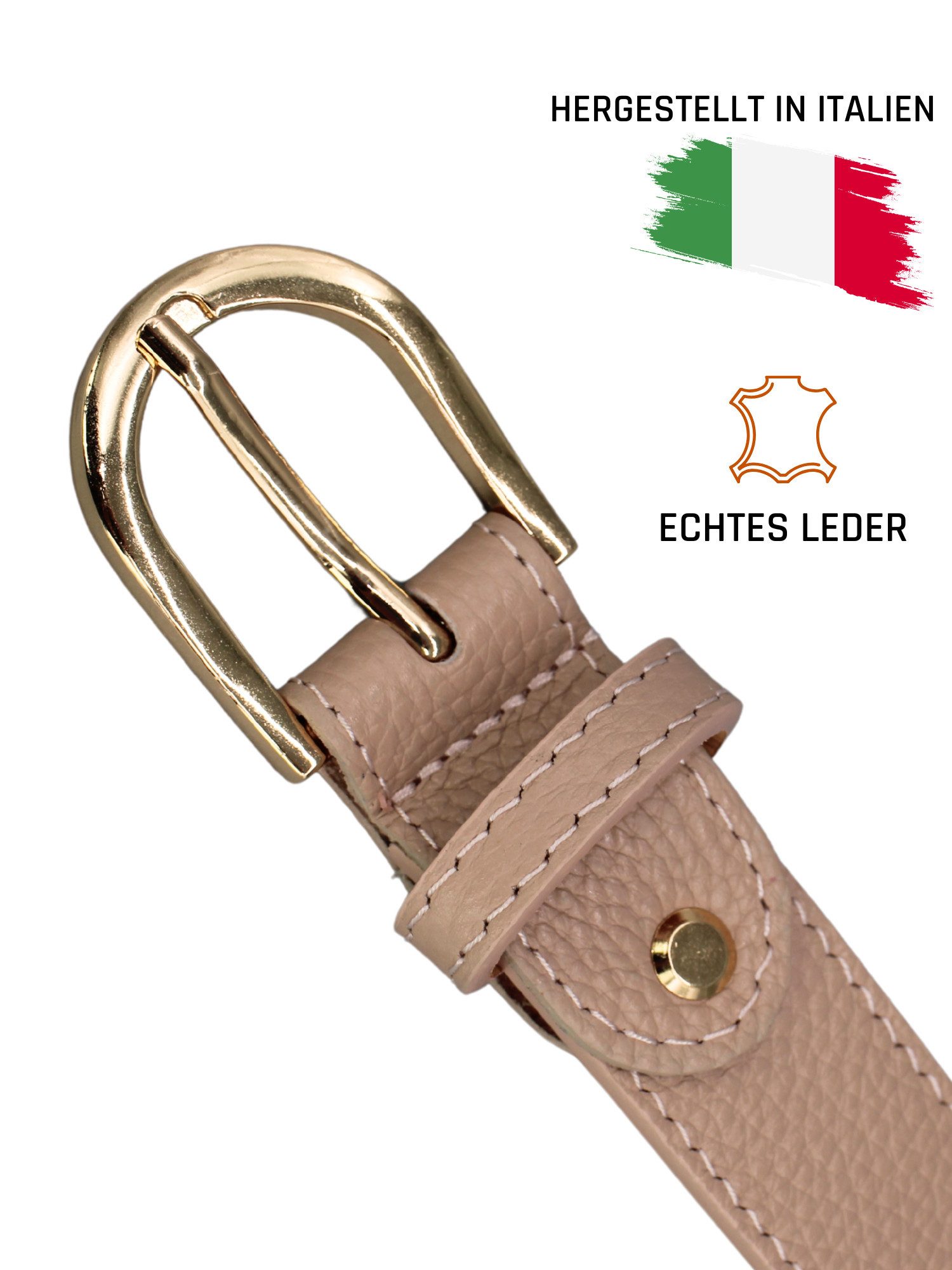 Adel Bags Ledergürtel Damen Gürtel, 3 cm Breit, verschiedene Farben,Hergest günstig online kaufen