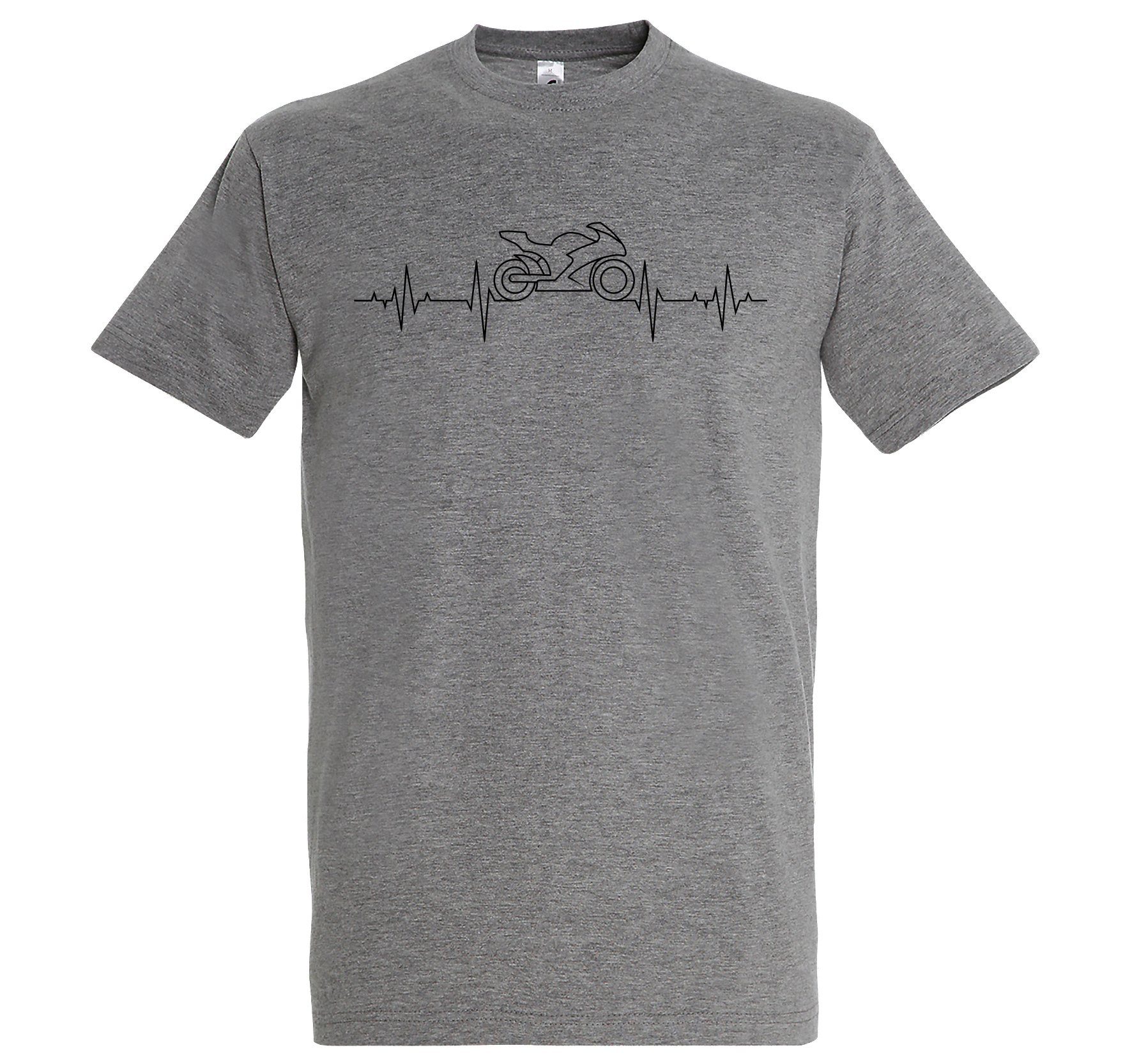 Youth Designz Print-Shirt Heartbeat Motorrad Herren günstig online kaufen