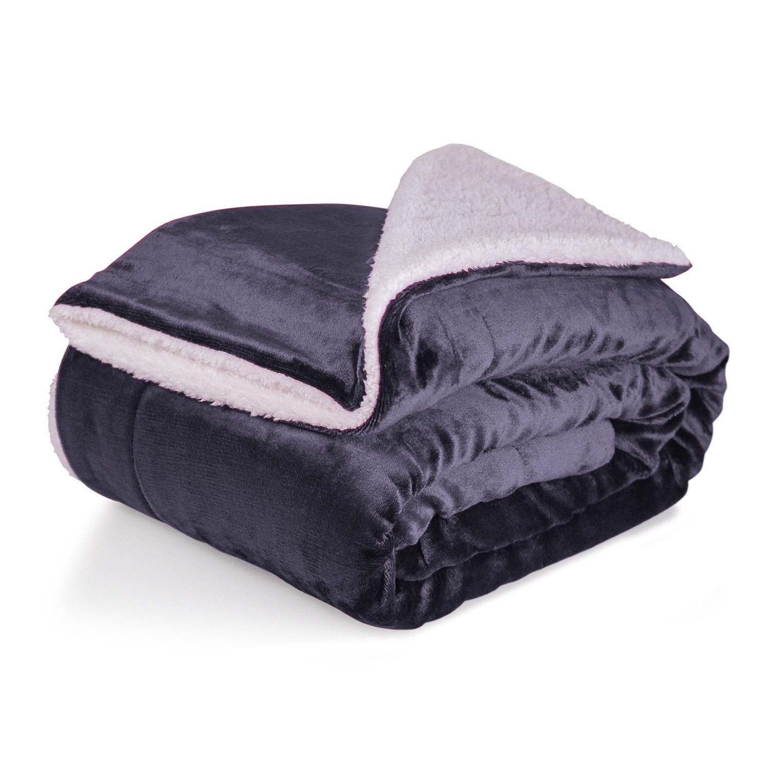 Wohndecke Kuscheldecke XL warm Sherpa, dicke Sofadecke, hochwertige Tagesdecke, Cozyor