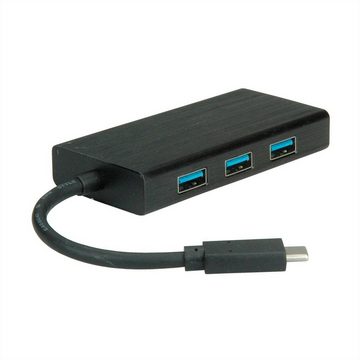 VALUE USB 3.2 Gen 1 Typ C zu Gigabit Ethernet Konverter + Hub Computer-Adapter