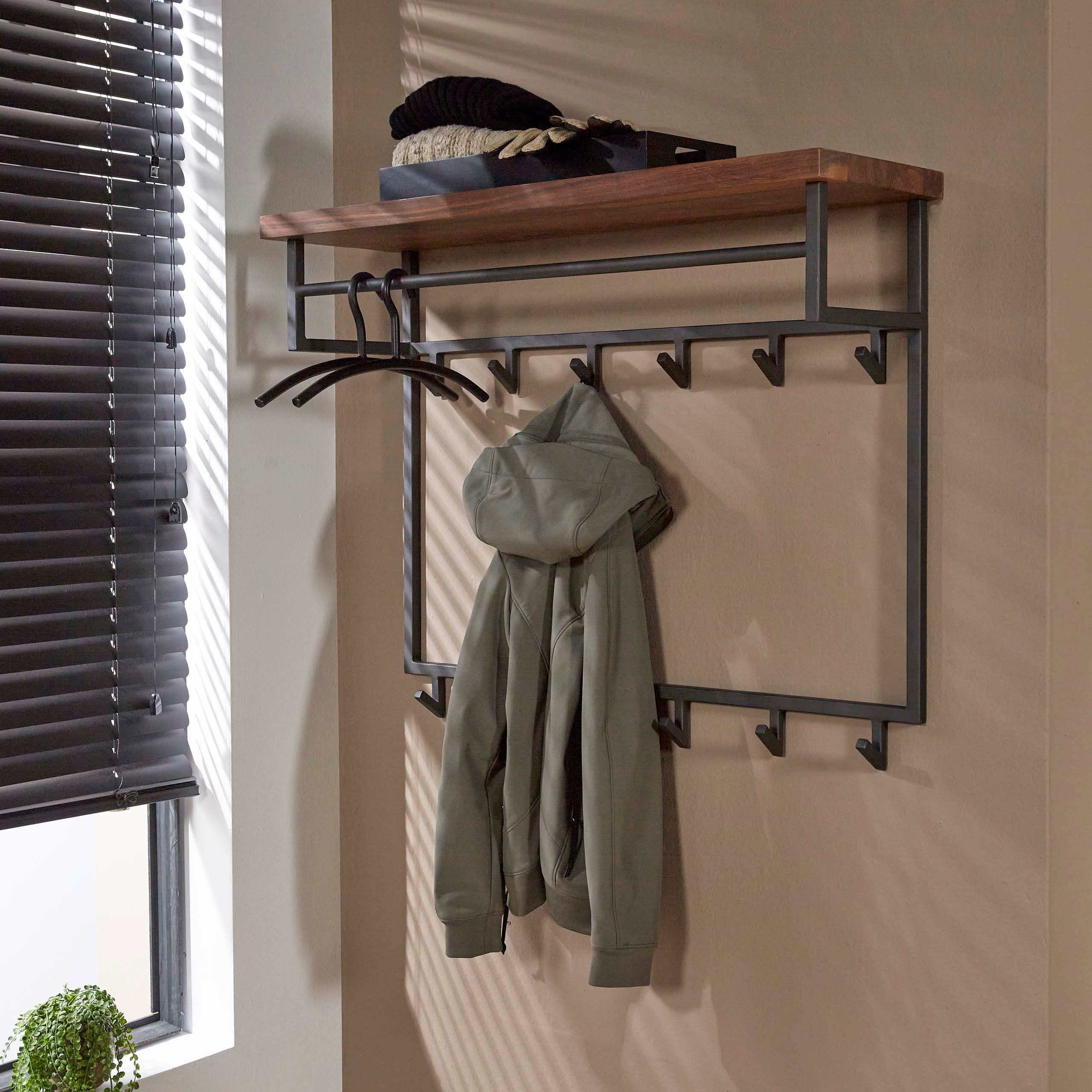 Sitheim® Wandgarderobe Garderobe Daytona Hutablage / Massiv Saja (1 St)