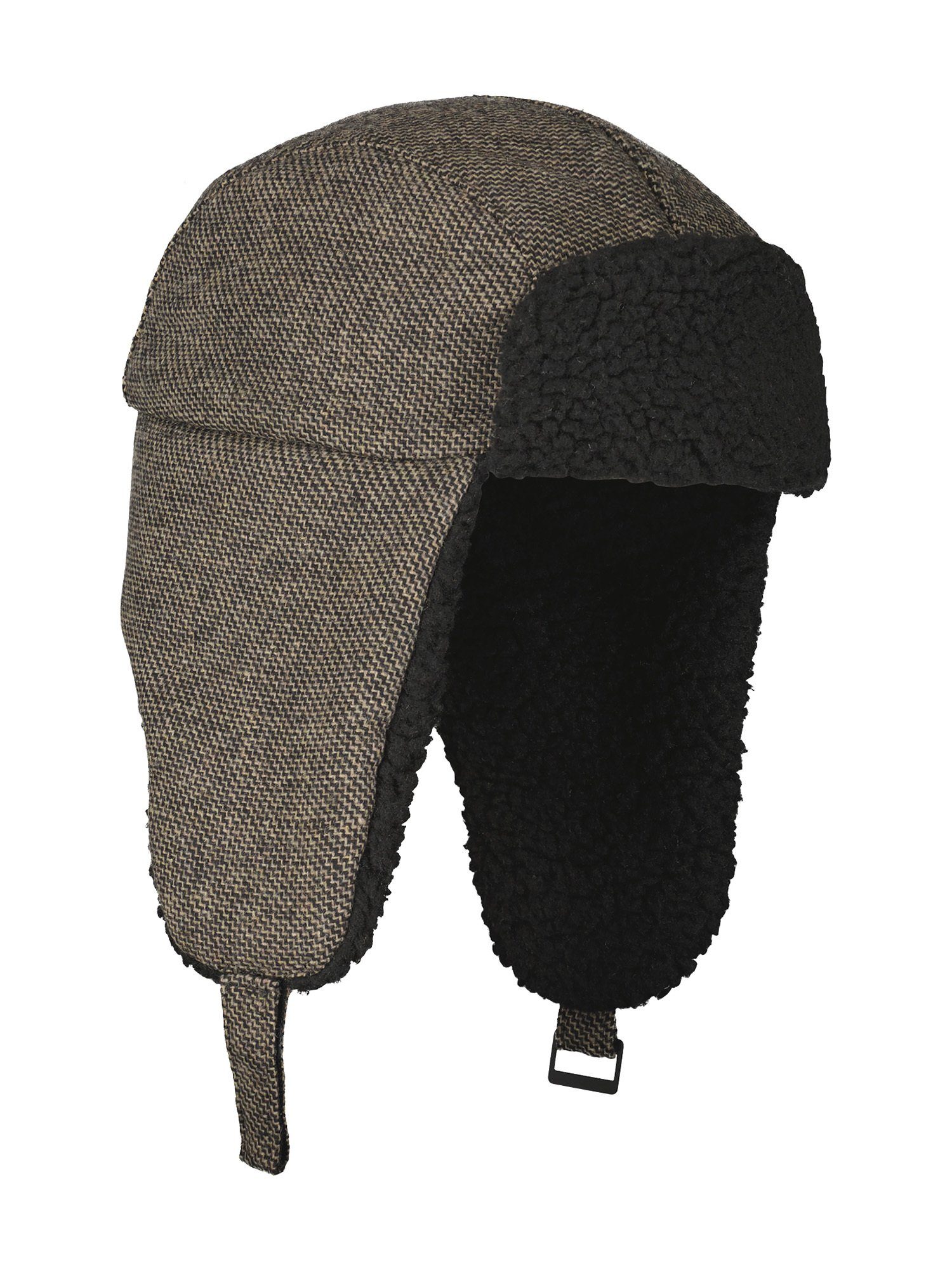 LERROS Ohrenmütze LERROS Trappermütze, ZigZag-Muster mit Teddyfutter