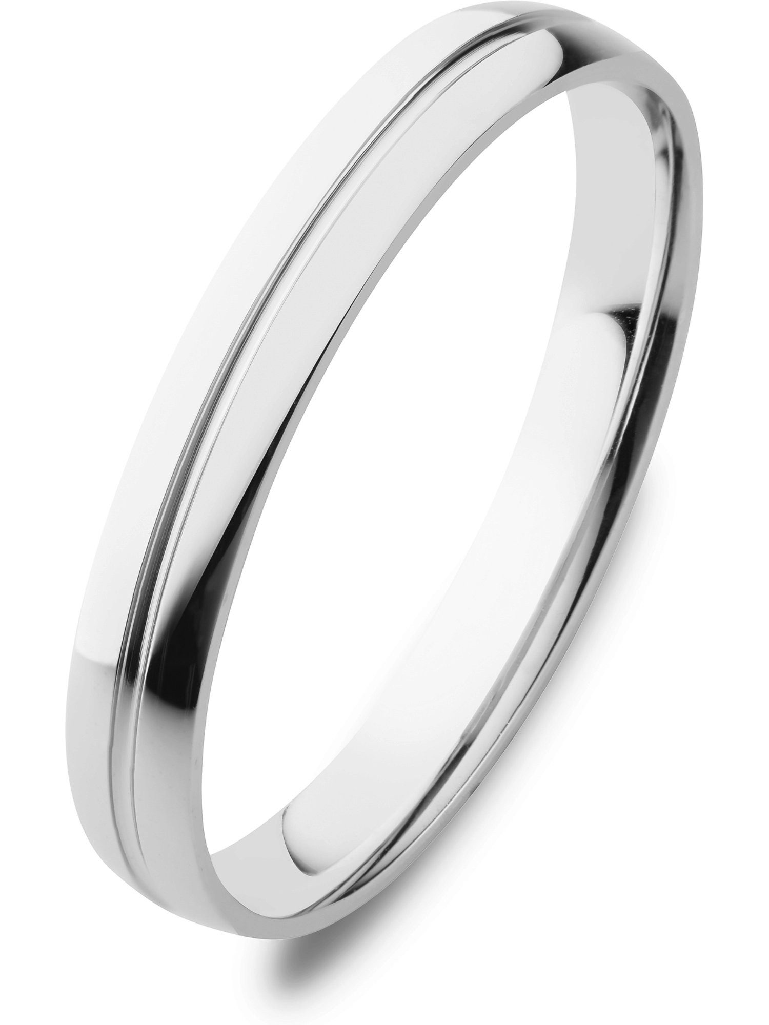 CHRIST Fingerring CHRIST Herrenring 375er Weißgold 1 Zirkonia