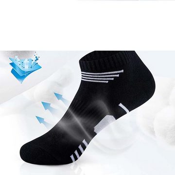 KIKI ABS-Socken 10 Paar Socken Herren Damen Sportsocken Kurze Laufsocken Baumwolle