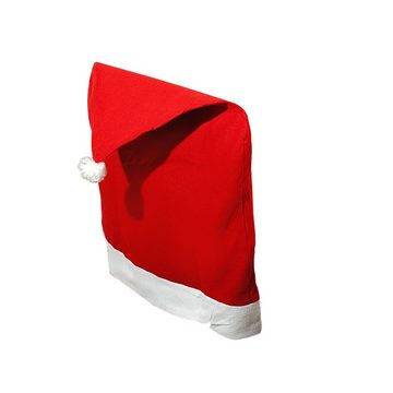 Stuhlhusse Stuhlhusse Mütze Nikolaus Weihnachten Stuhlüberzug, CEPEWA