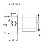 Kludi Badarmatur Unterputz-Einheitskörper 33434 Rohbau-Set neutral DN 15 K-41