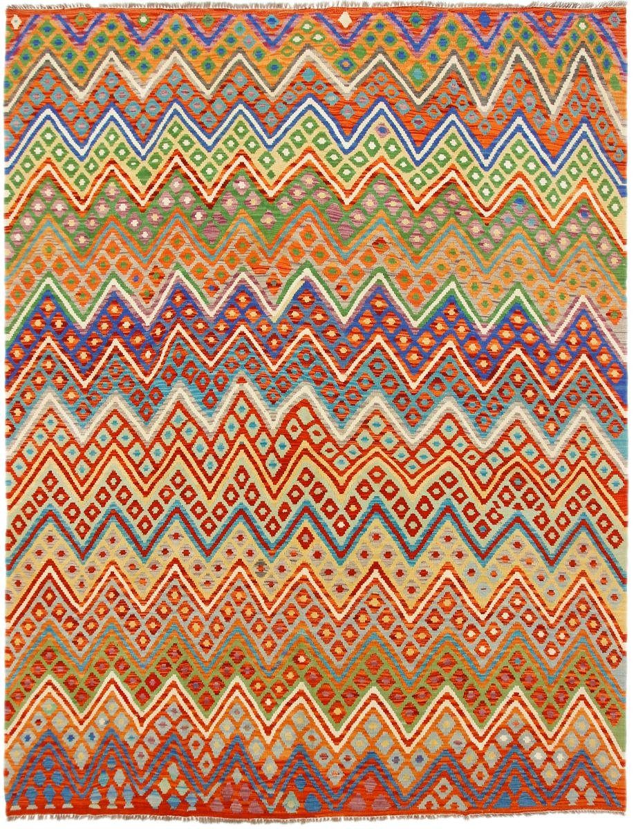 Orientteppich Kelim Afghan 265x336 Handgewebter Orientteppich, Nain Trading, rechteckig, Höhe: 3 mm