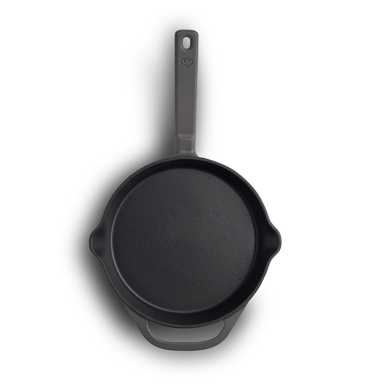 Springlane Grillpfanne SPRINGLANE Gusseisen Bratpfanne Grau, Ø24 cm - Emailliert, Gusseisen, Emailliert, Induktionskompatibel