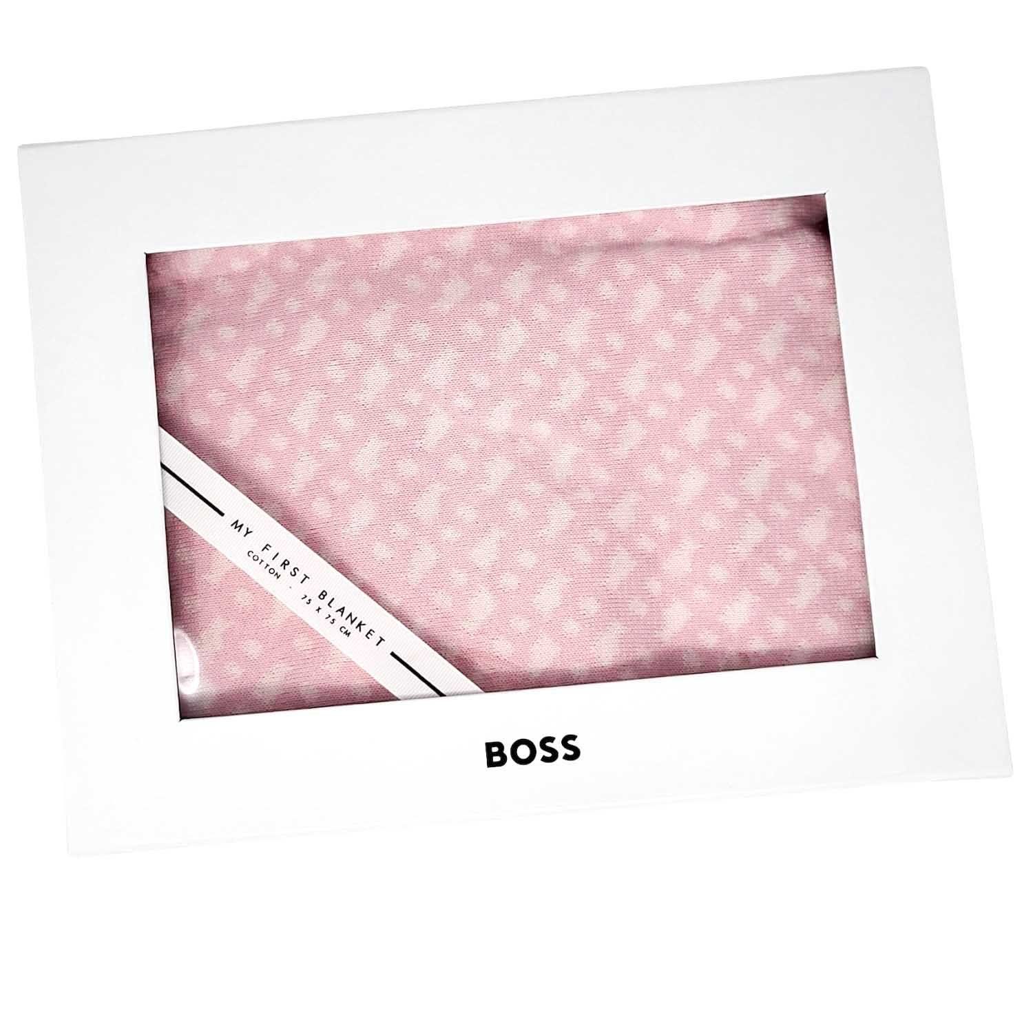 in Neugeborenen-Geschenkset Babydecke Geschenkbox Strickdecke Boss BOSS