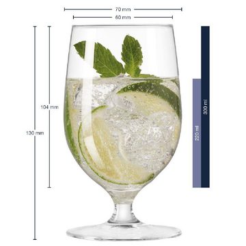 LEONARDO Cocktailglas Leonardo Wasserglas auf Fuß Ciao+