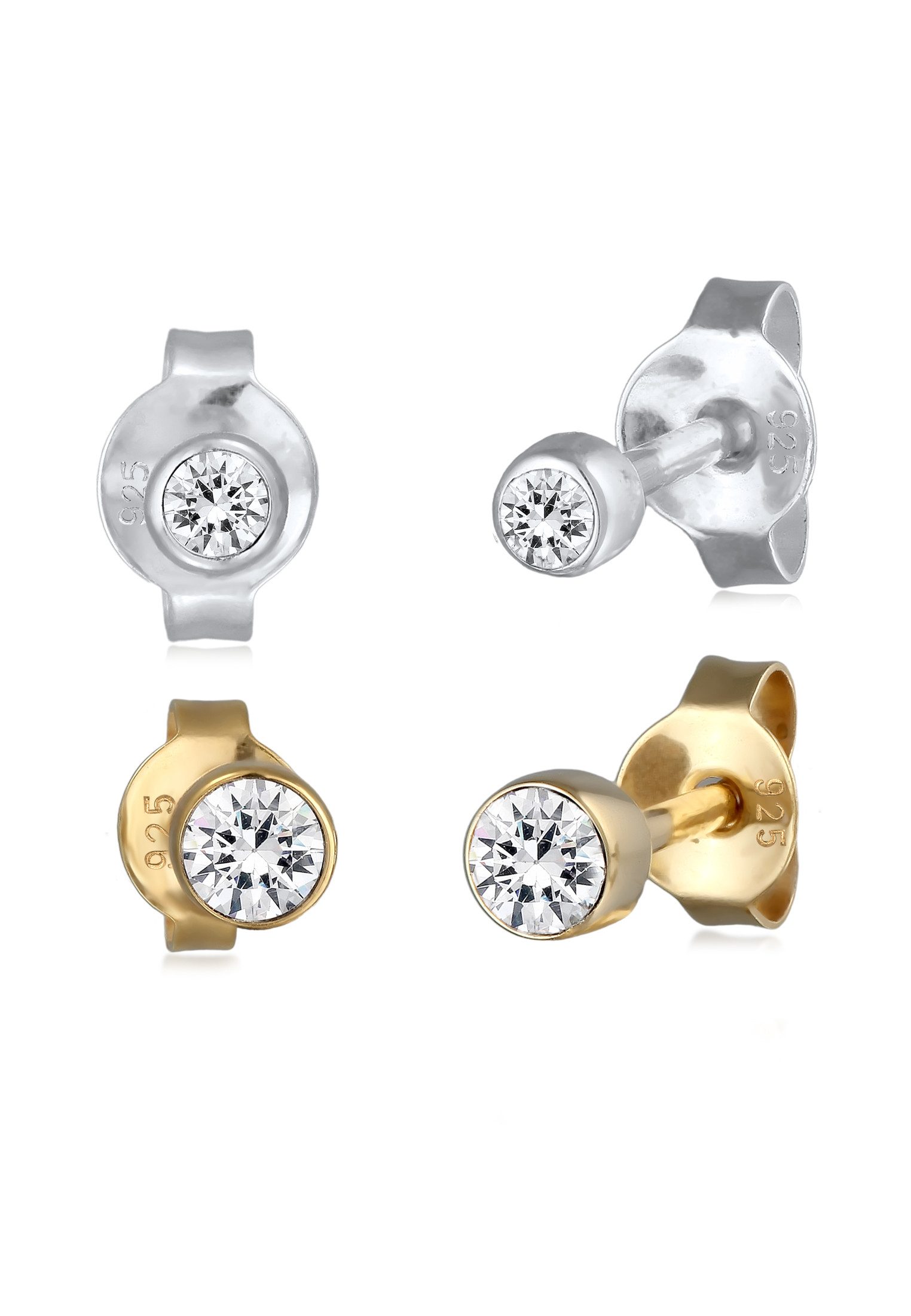 Elli Ohrring-Set Ohrstecker Set Glas Kristallen günstig online kaufen