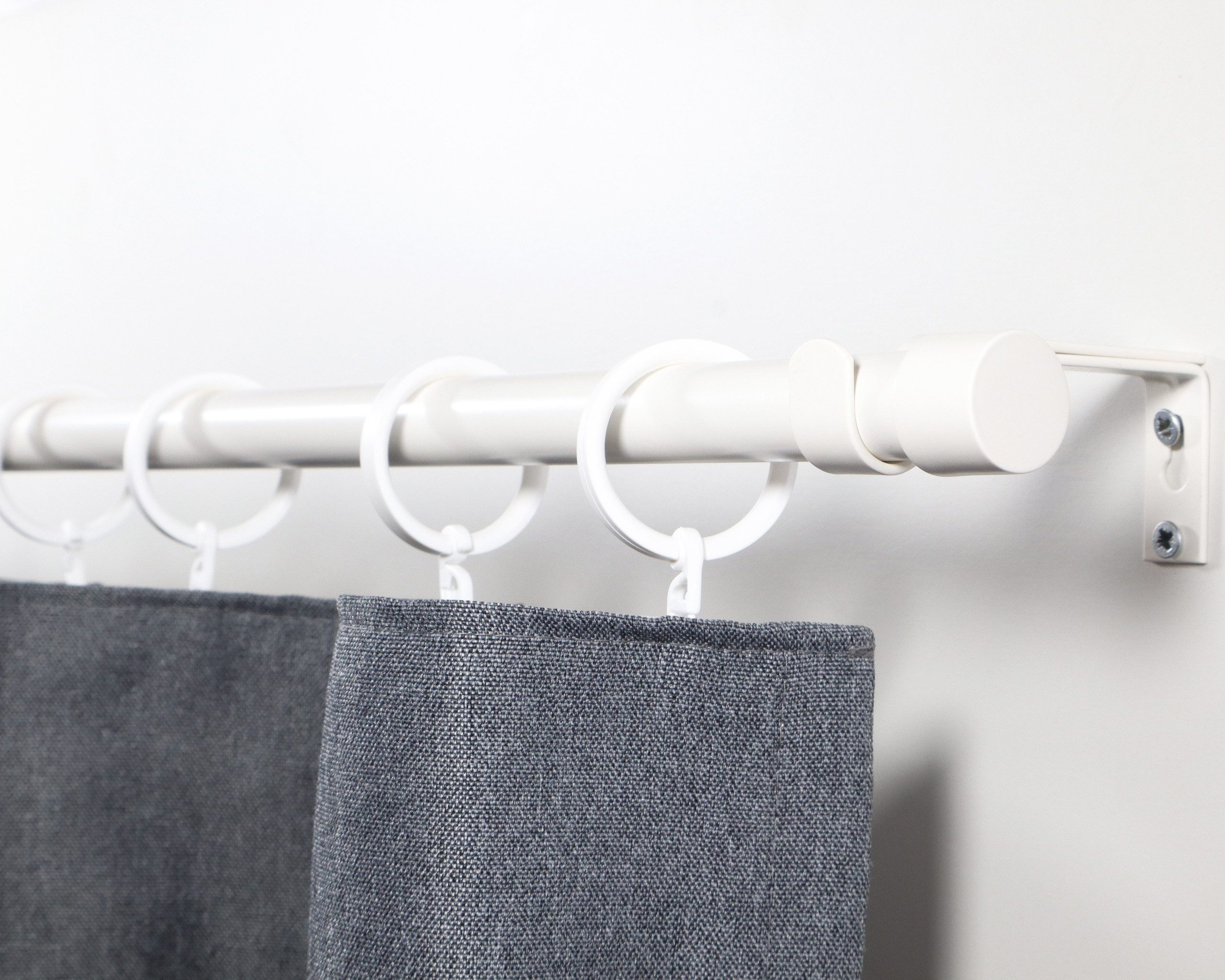 Deco-Raum Gardinenstange Flexa Stilgarnitur Set ausziehbar, Ø 19 mm, 1-läufig, ausziehbar, Wandmontage, verschraubt, Metall, perfekt für Dekoschals Gardinen – Bild 4 von 5