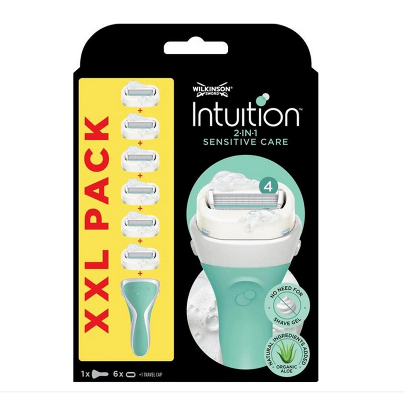 Wilkinson Rasierklingen Intuition Sensitive Care, 6-tlg.