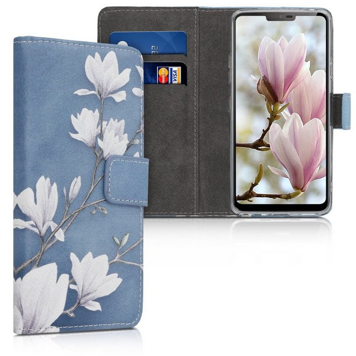 kwmobile Handyhülle Wallet Case für LG G7 ThinQ / Fit / One Hülle mit Ständer Kartenfächer - Handyhülle