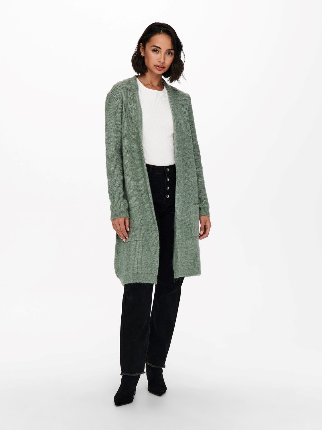 ONLY Cardigan Langes Design Stretch Strickjacke günstig online kaufen