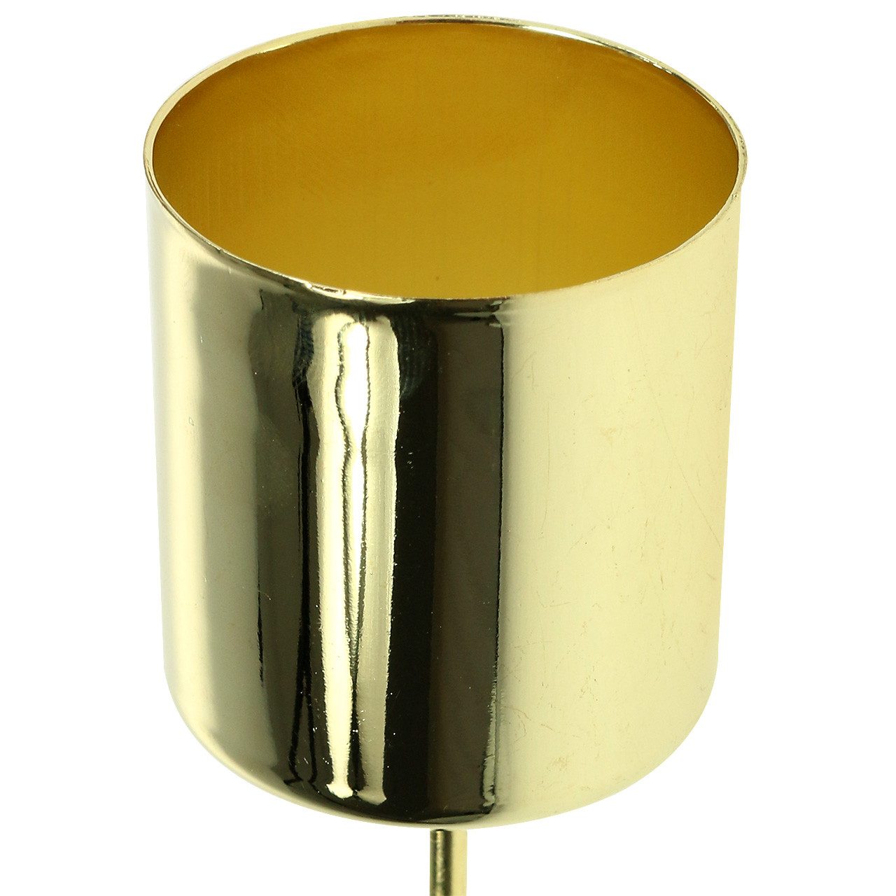 Florists Products Kerzenhalter Edler Kerzenhalter für Stabkerzen mit Steckdorn aus Metall, 4 Stück