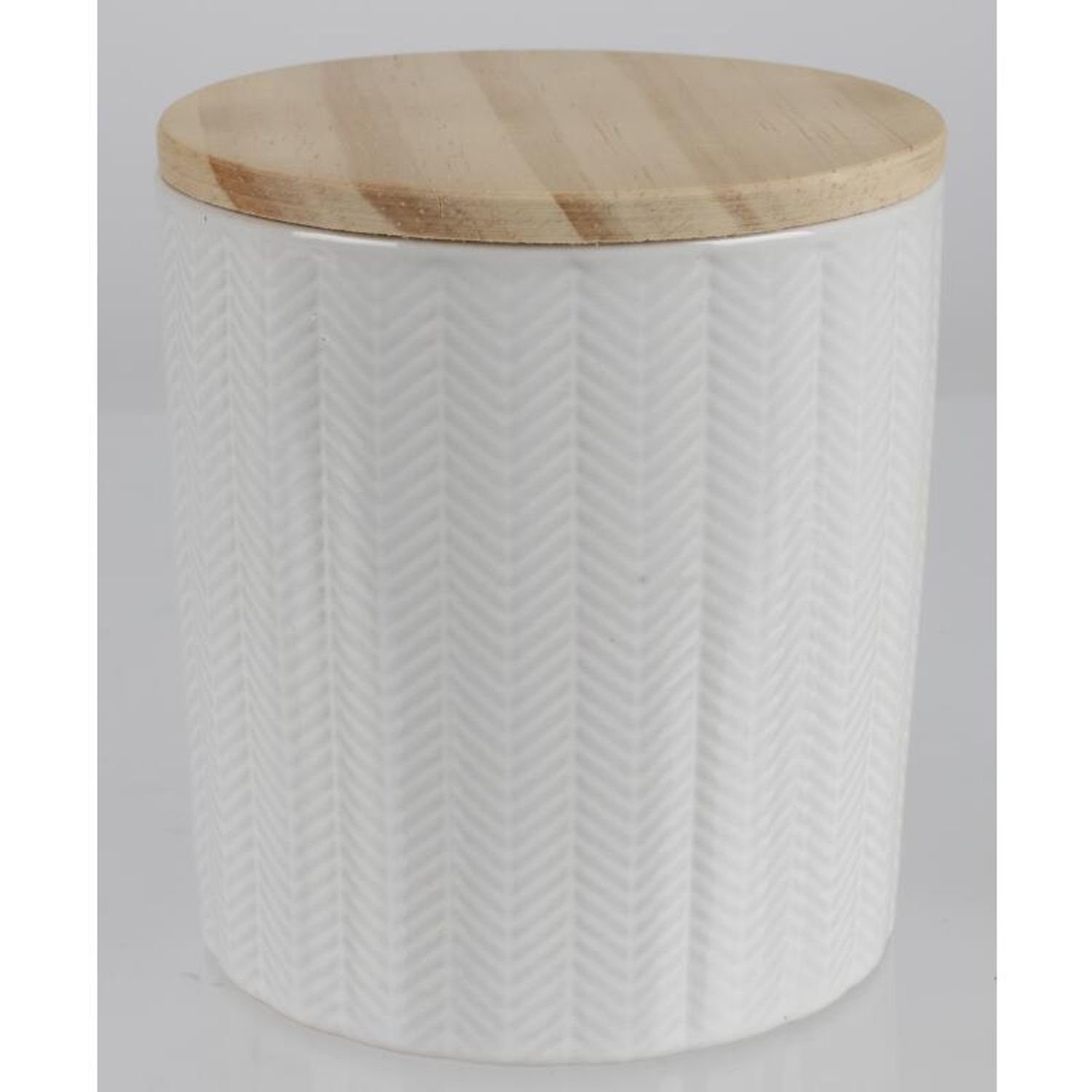 Lebensmi, 12x Holzdeckel 10x10cm Keramik-Vorratsdosen Keramik Gefäß Set Vorratsdose Box BURI mit