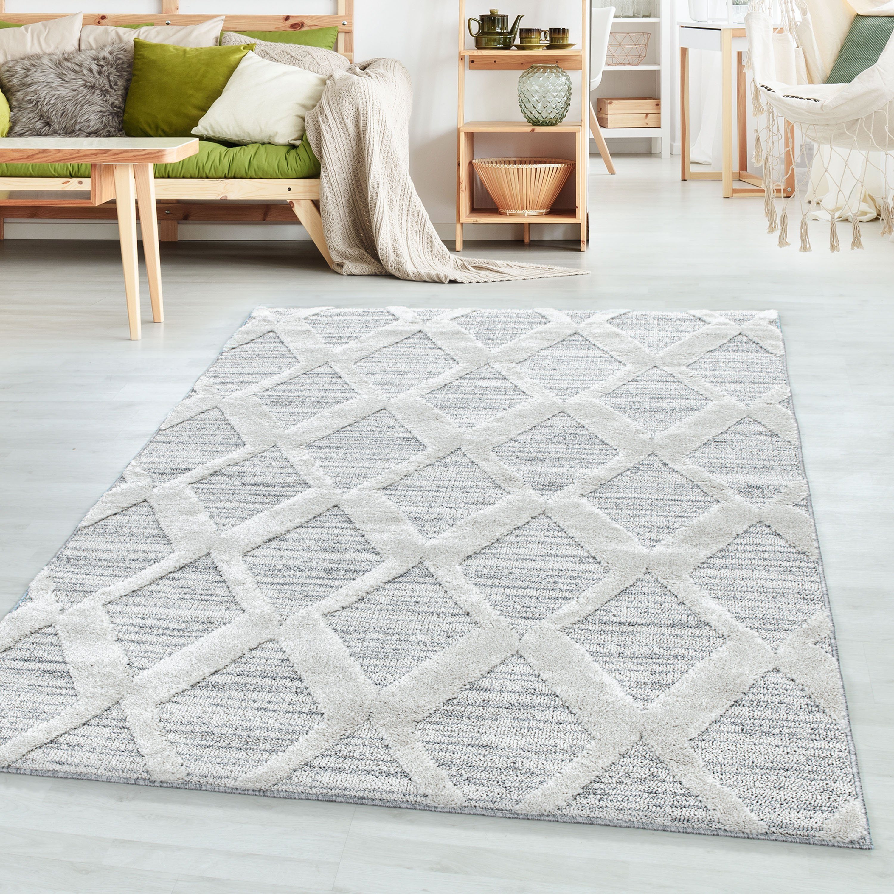 SIMPEX24 Teppich Boho Design, Läufer, Höhe: günstig online kaufen