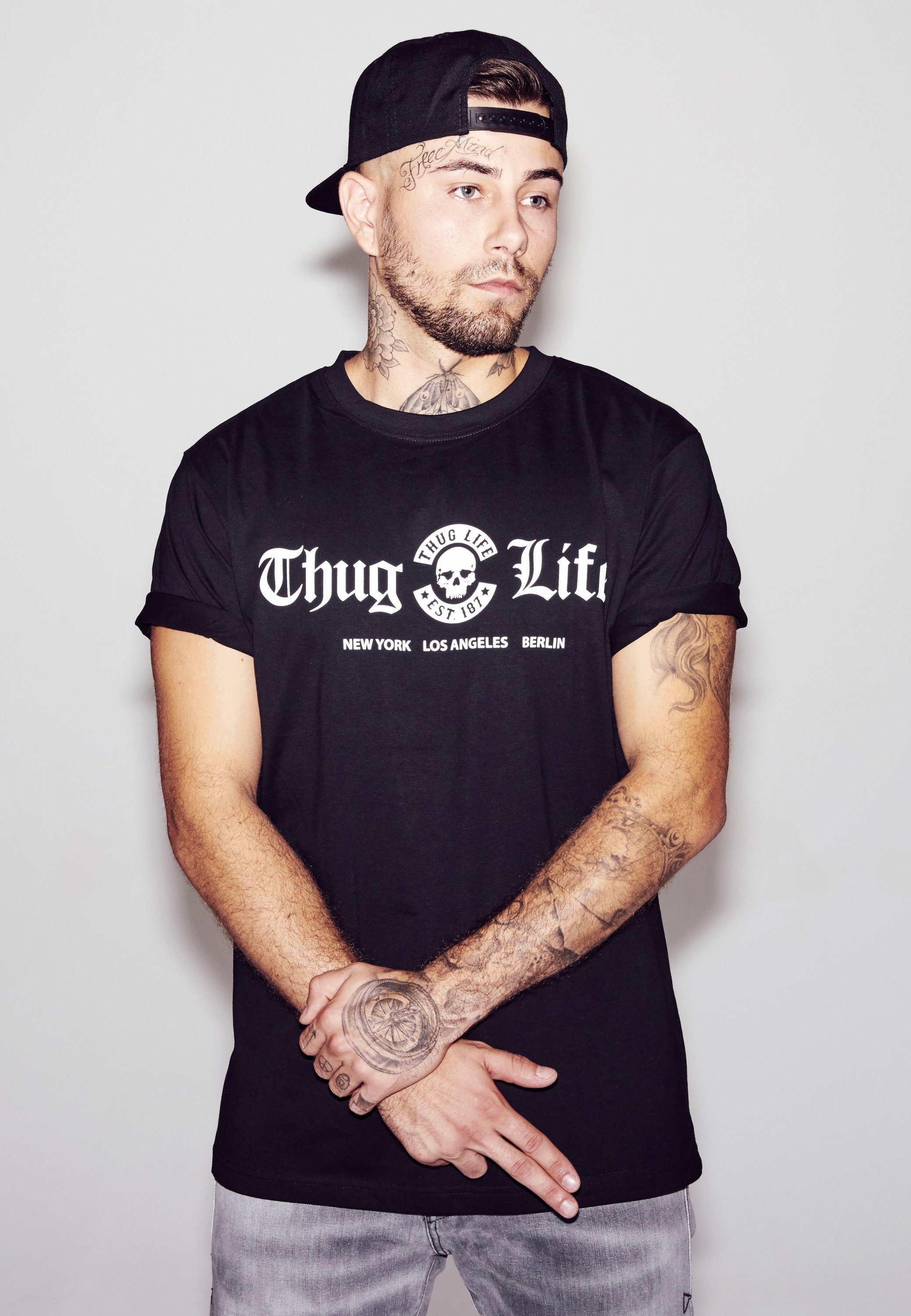 MisterTee T-Shirt Herren Thug Life Cities Tee (1-tlg) | T-Shirts