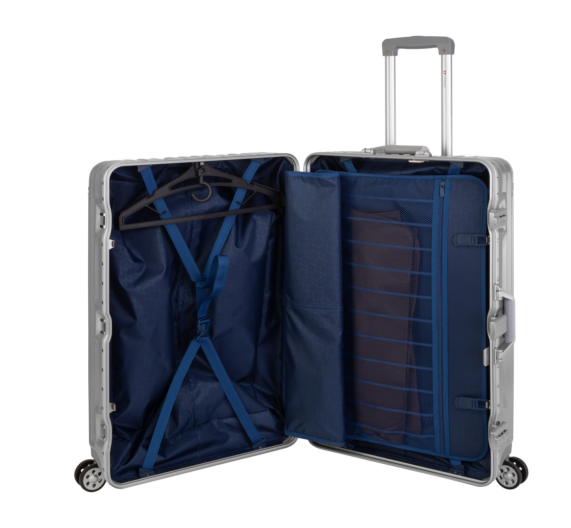 Travelhouse Hartschalen-Trolley London, 4 Rollen, Polycarbonat-Hartschale Aluminium-Rahmen TSA-Schloss Schnappverschluss