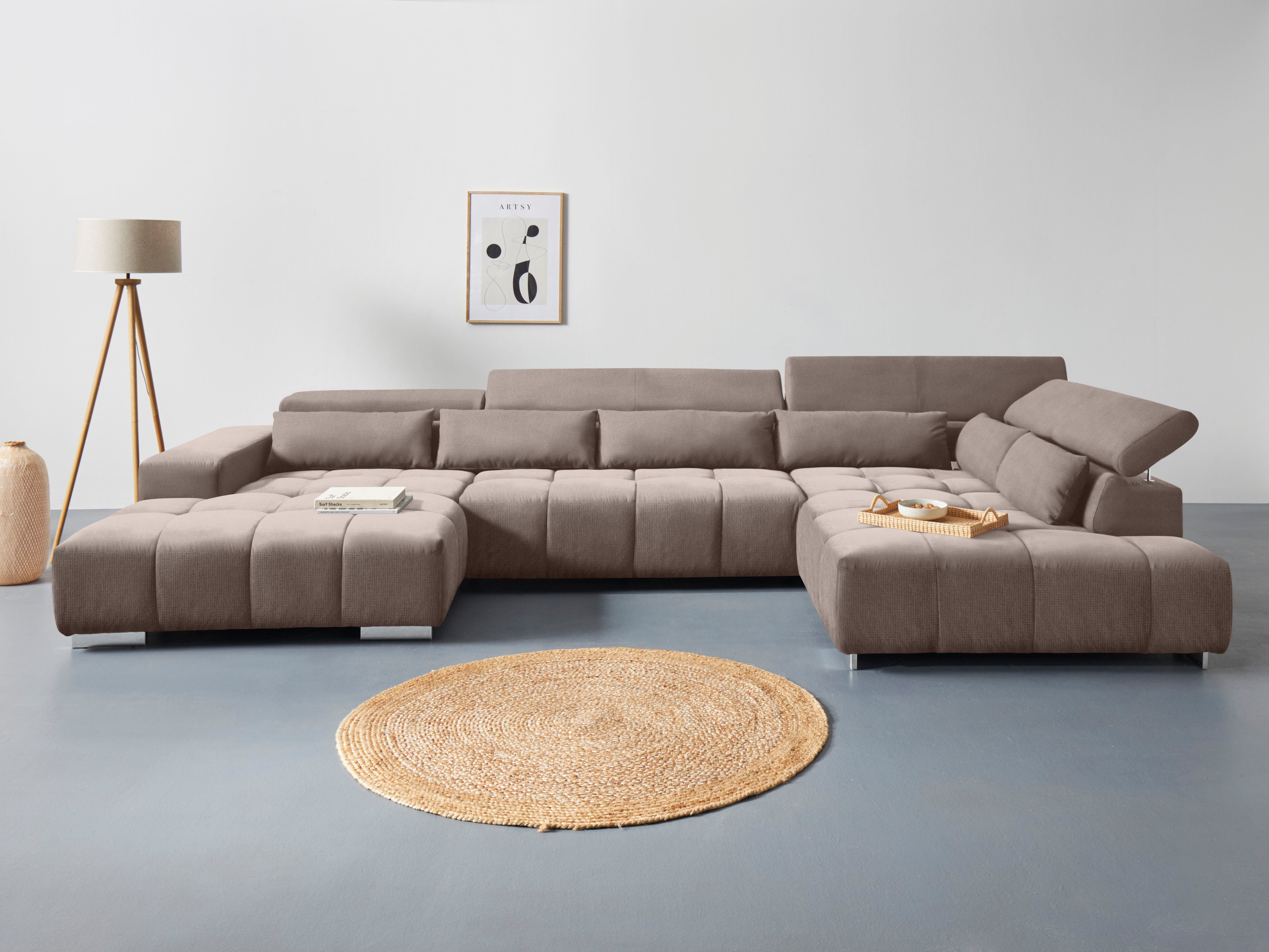 COTTA Wohnlandschaft Orion U-Form, mit Kopfteilverstellung günstig online kaufen