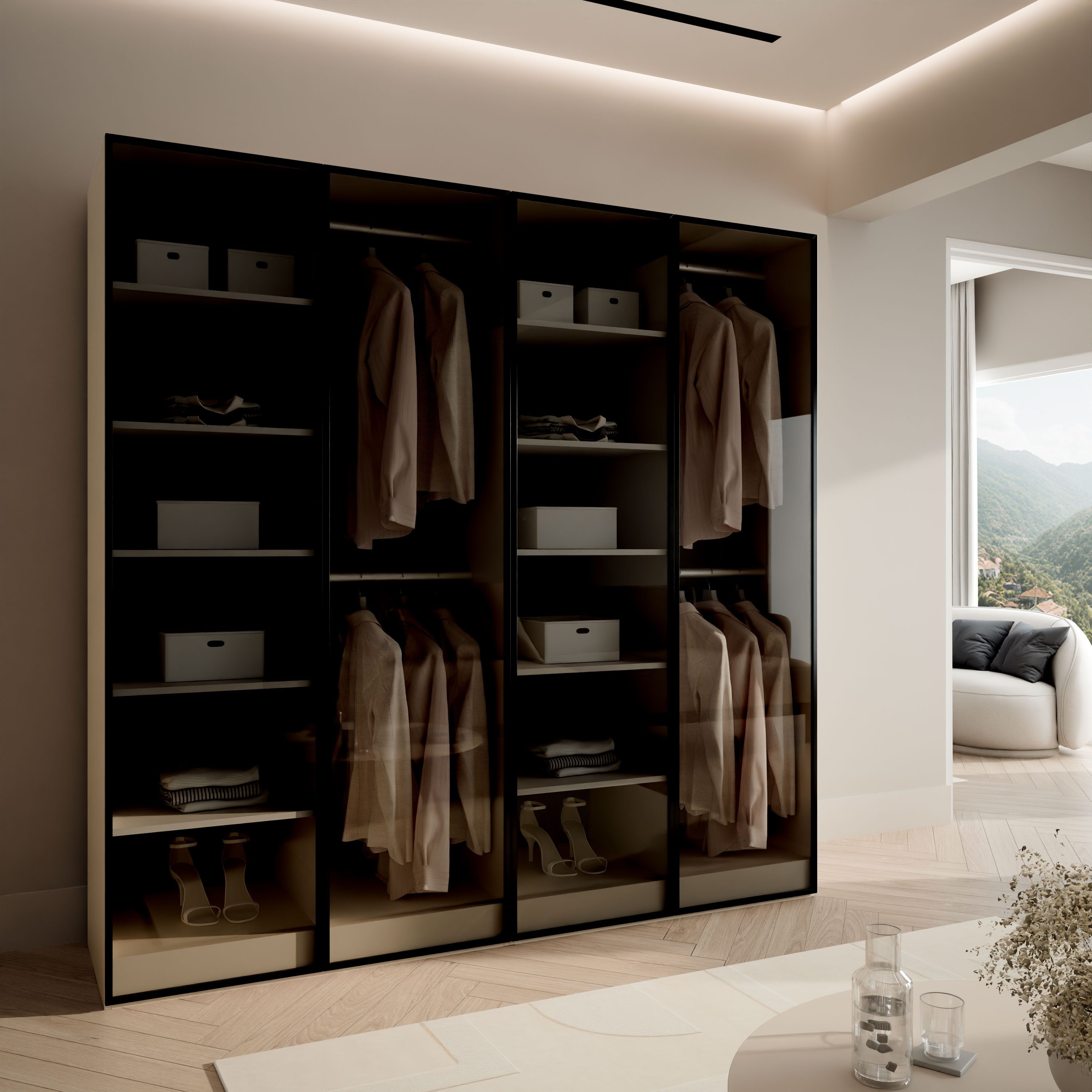 Lookway Kleiderschrank SANDBOX KASCHMIR 200 202x49x200 cm günstig online kaufen