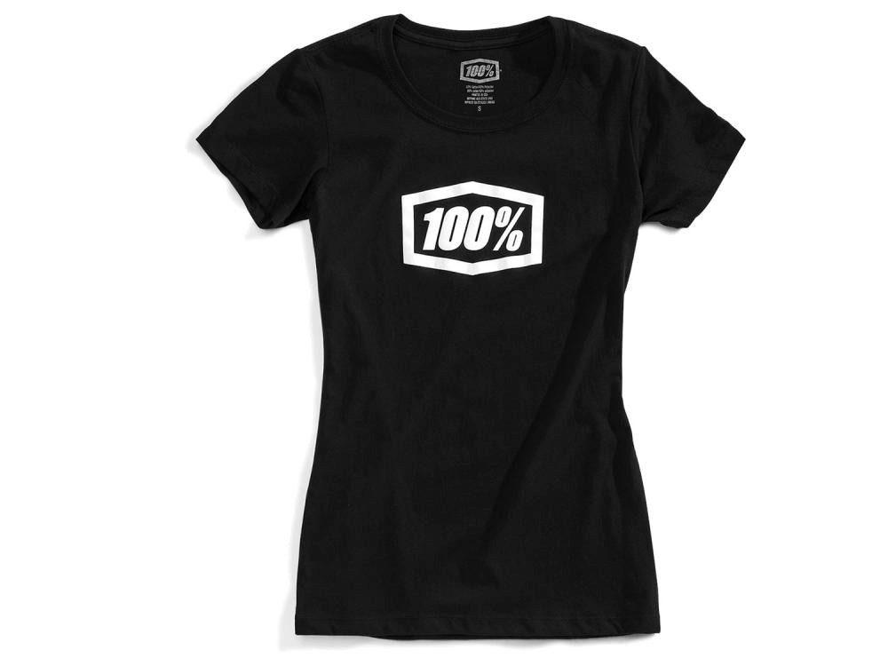 100% Funktionsshirt 100% Essential Girls t-shirt L black - bequemes V-Neck Shirt mit Print
