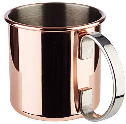 Buddy's Becher Buddy´s Bar, 4-tlg., Edelstahl, Moscow Mule Becher, 450 ml, hochwertiger Edelstahl, Kupfer Poliert