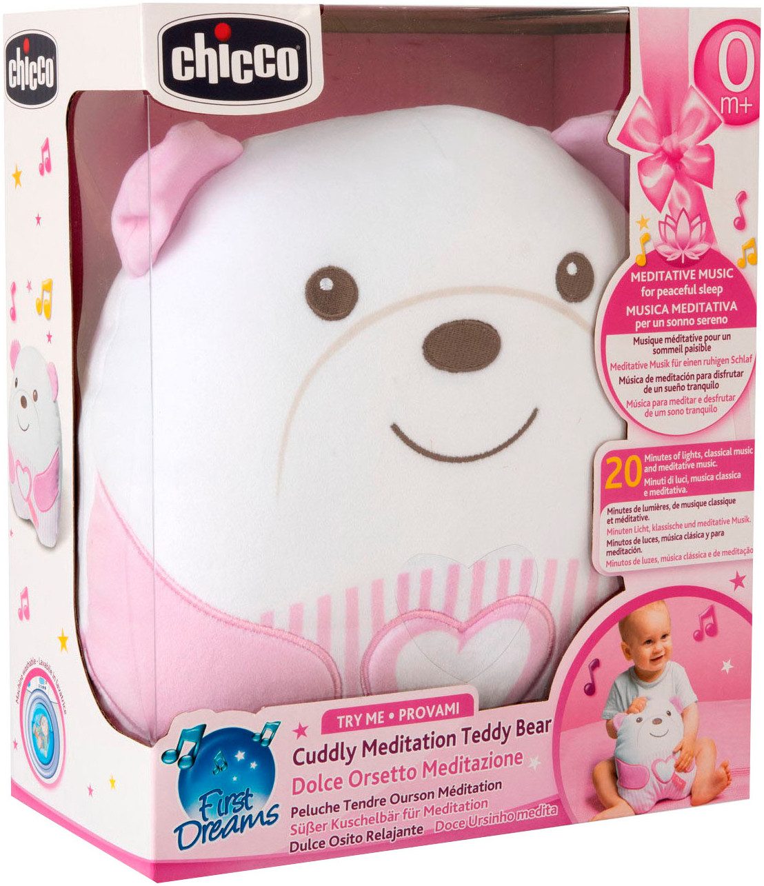 Chicco Kuscheltier Kuschelbär, mit Sound- und Lichteffekt