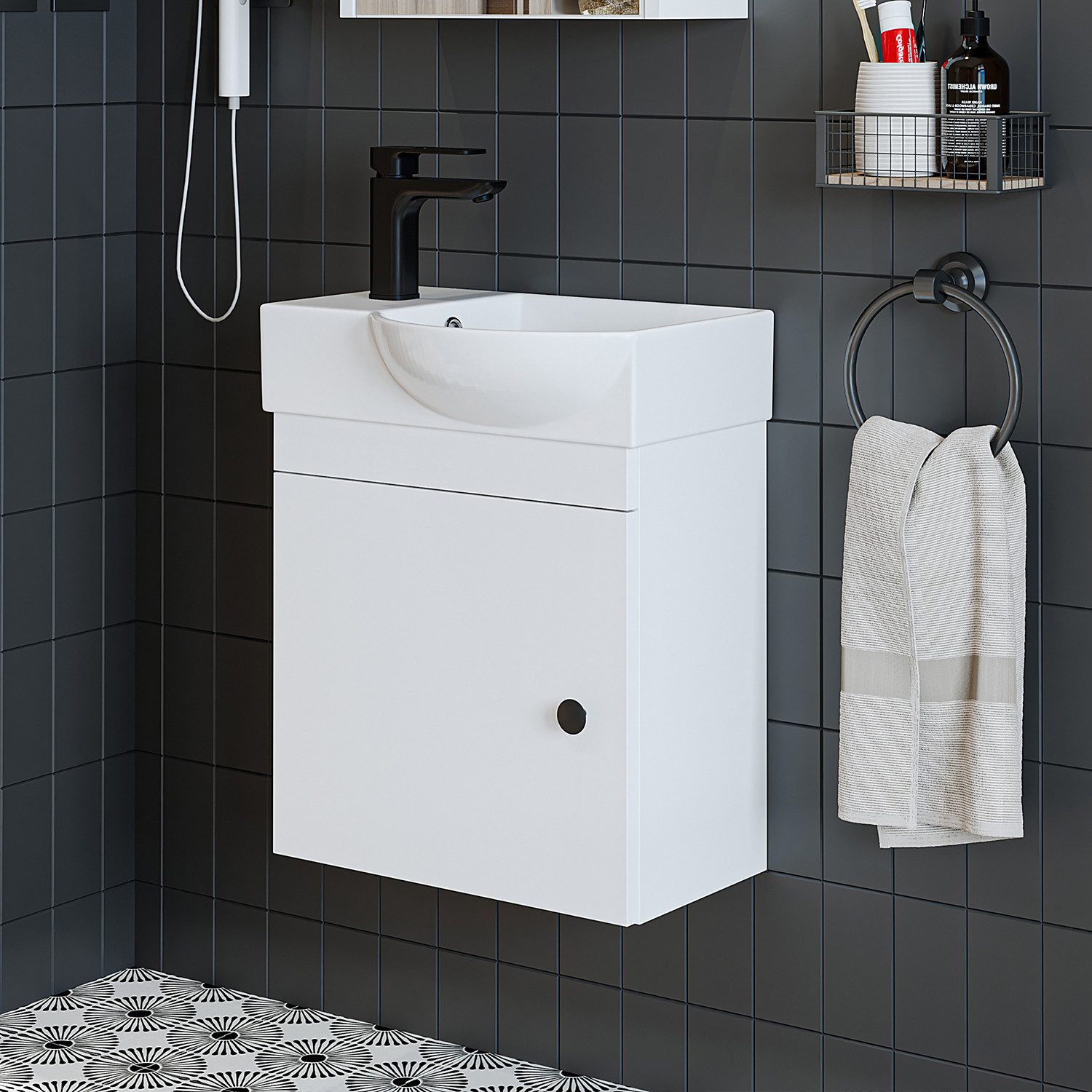 Roomart Badmöbel-Set PUNTO-SET, (Badmöbelset Unterschrank mit günstig online kaufen