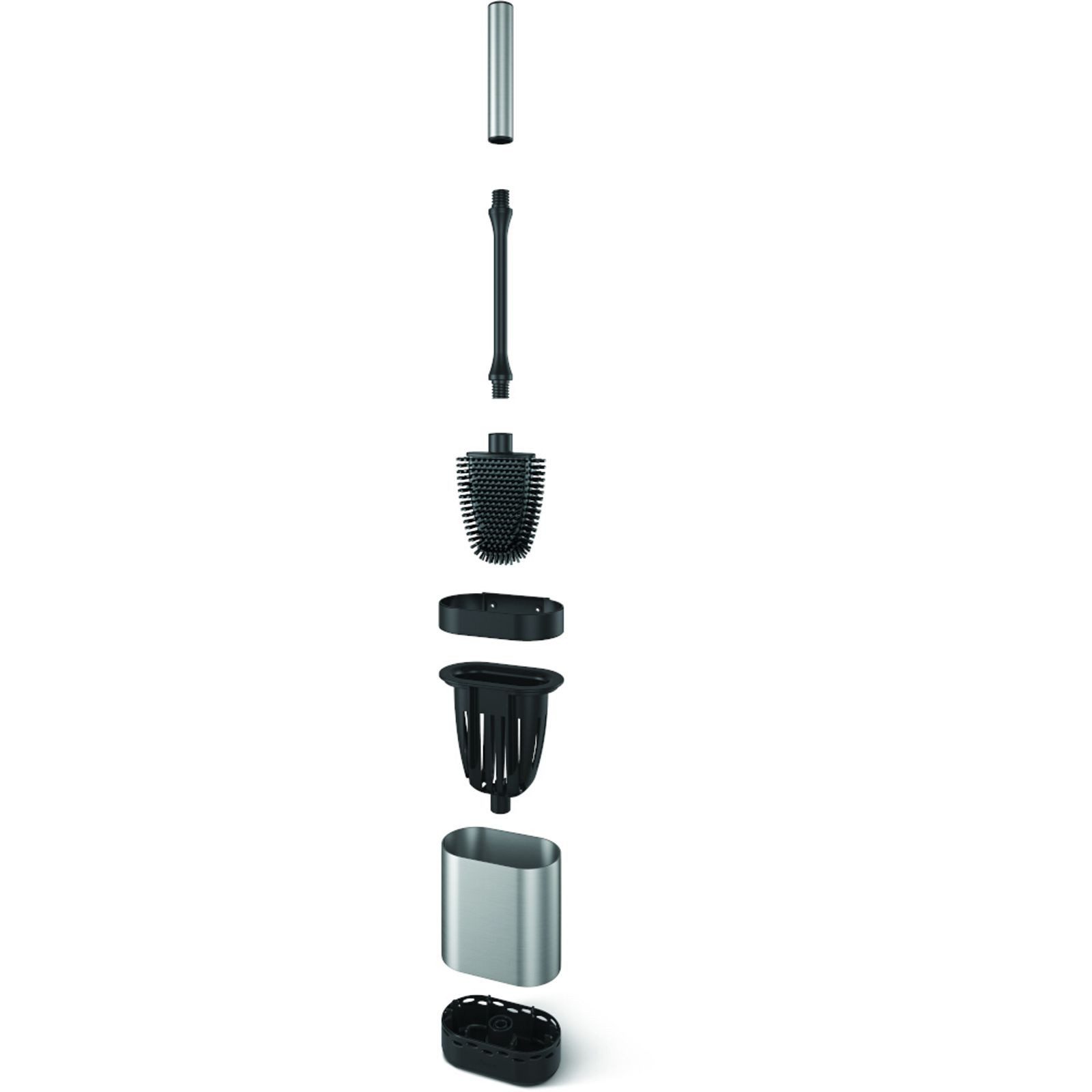 Metaltex WC-Garnitur METALTEX Ersatzbürste Cleany schwarz WC Bürste biegsam hygienisch